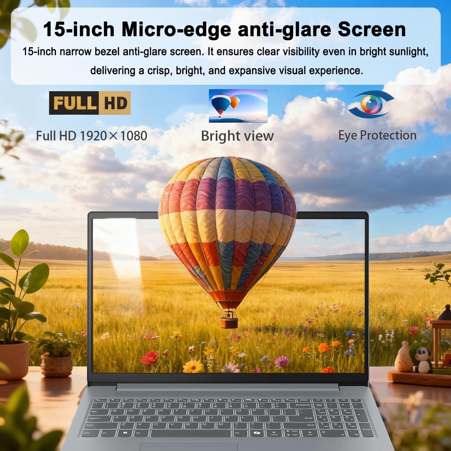 Detalle de Lenovo 15.6-inch FHD laptop