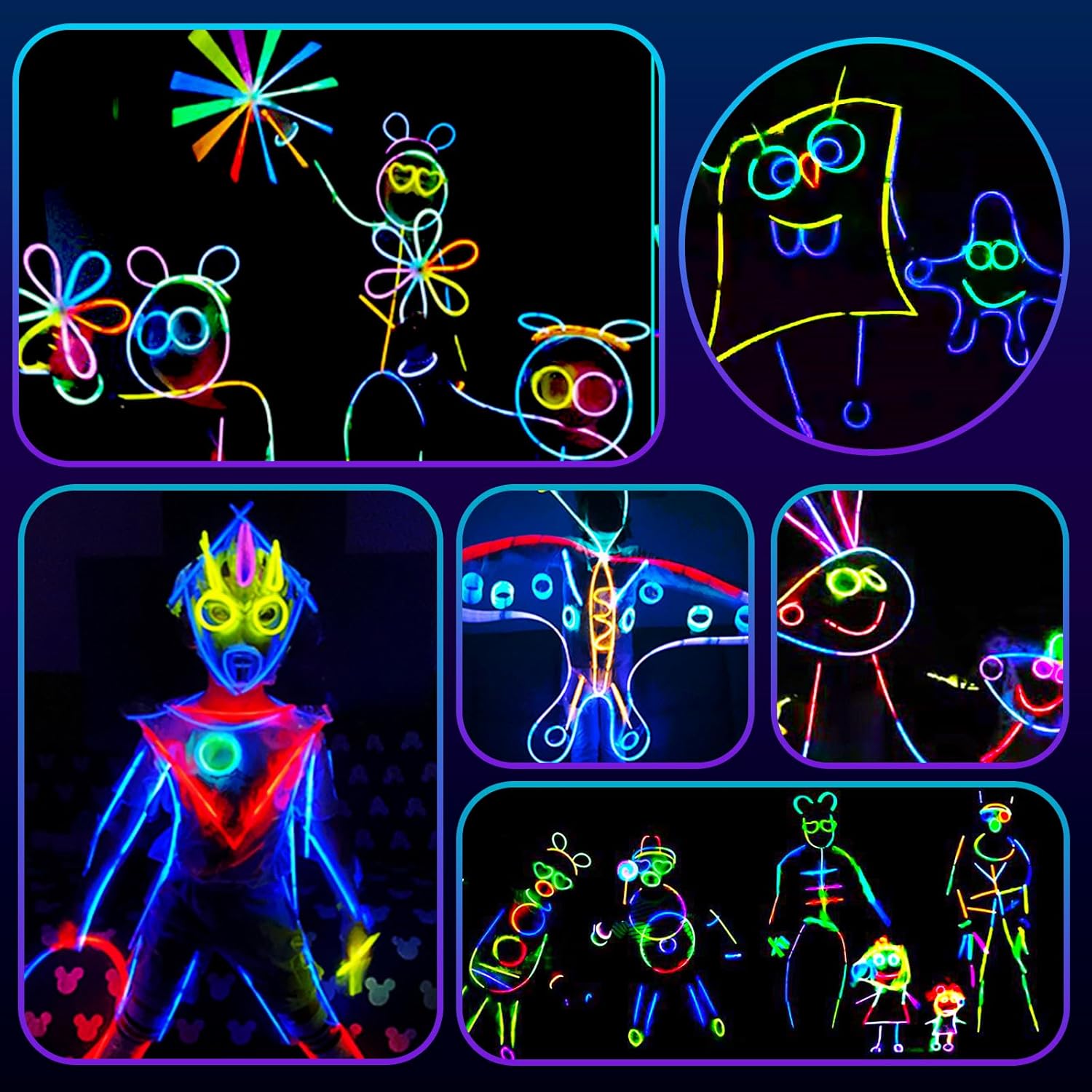 Thumbnail 6 de Knicklichter Party Set 400 Stück mit 180 Stäben
