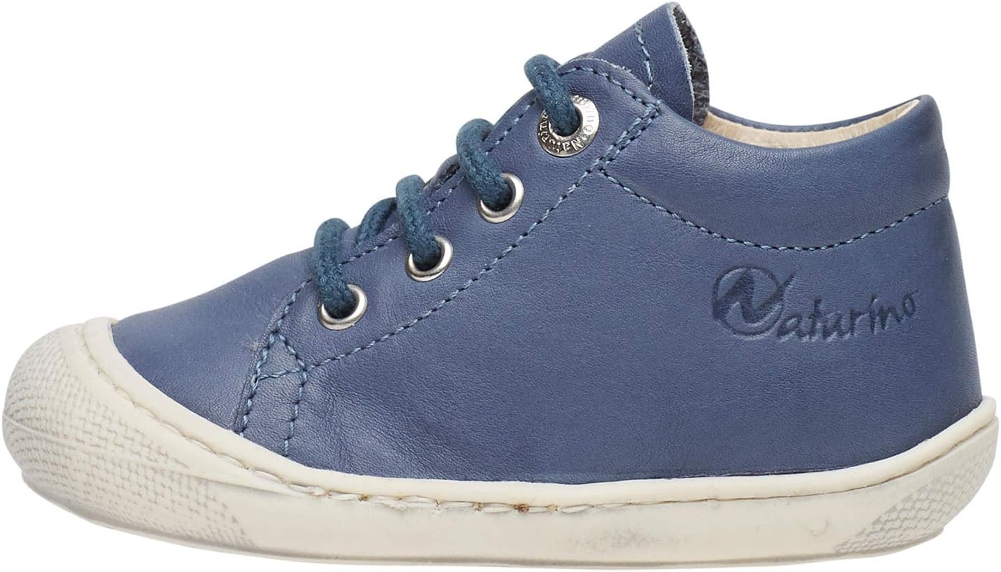 Detalle de Naturino Scarpine Primi Passi in Pelle – Scarpe per i primi passi in pelle con chiusura a lacci