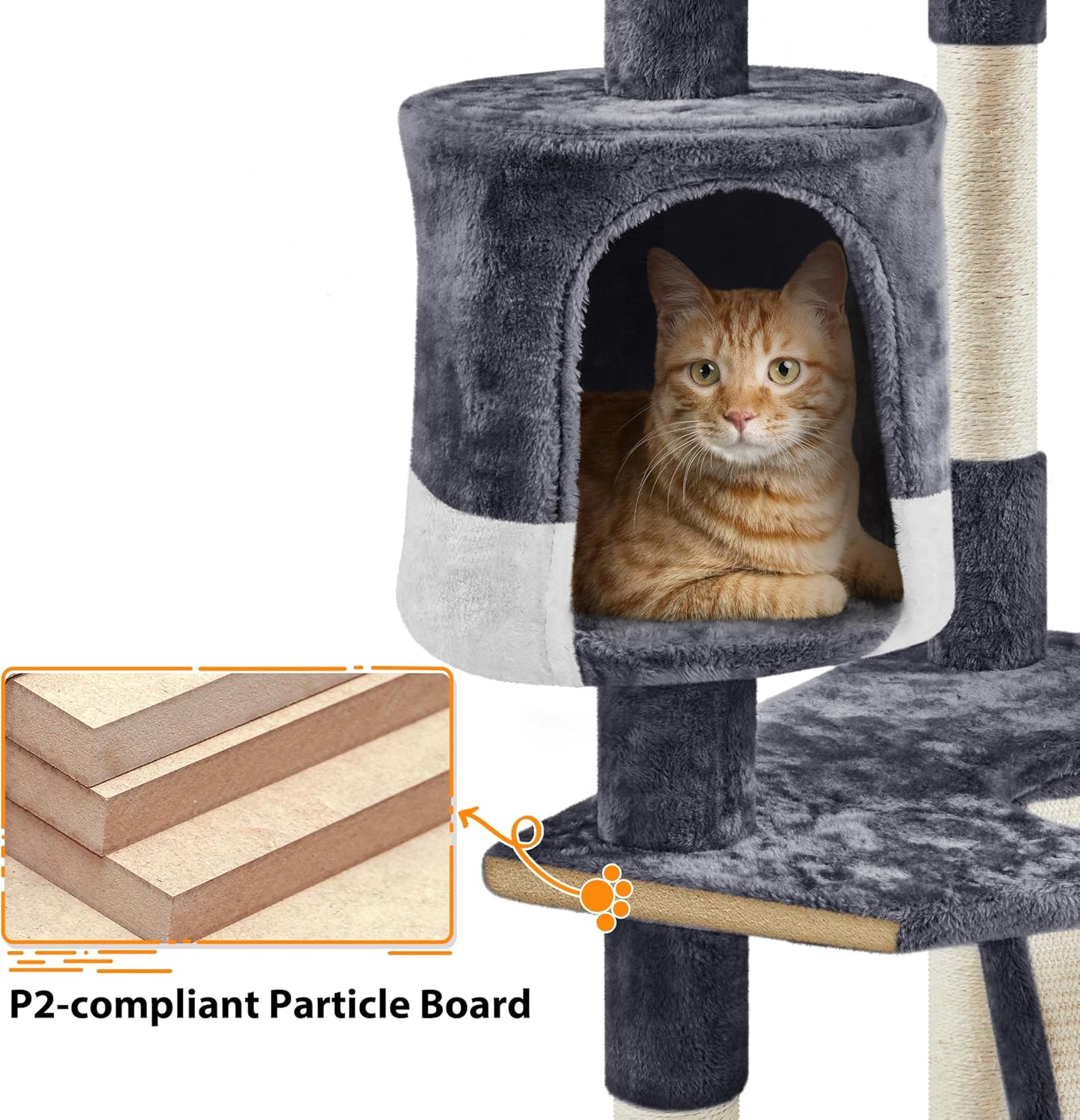 Thumbnail 6 de Yaheetech Cat Tree, 79-Inch