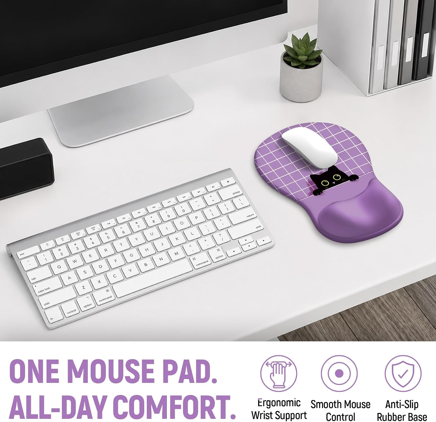 Thumbnail 6 de ZapDesk Ergonomic Mouse Pad, 10.2 x 7.6 in