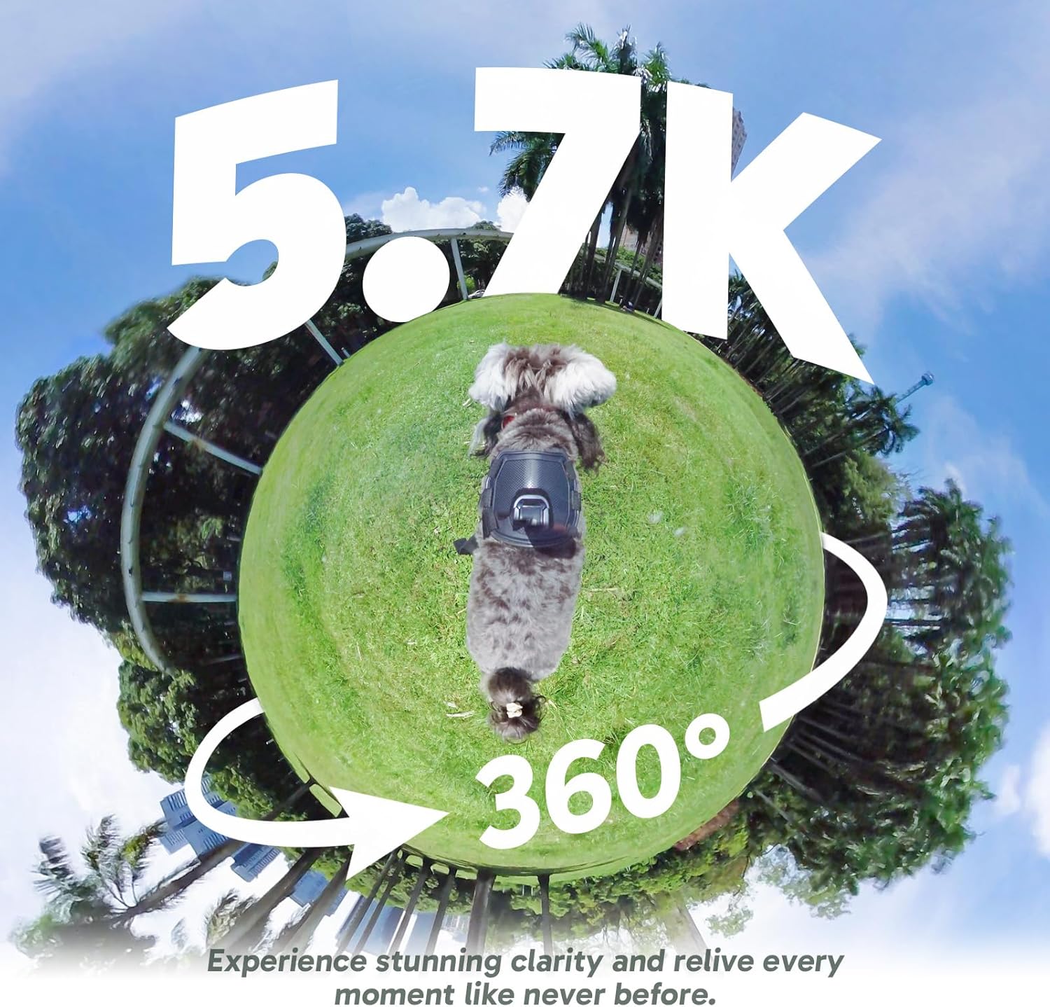 Thumbnail 1 de AKASO 360 Kit de Création – Caméra sport à 360° (5.7K, 72MP) avec Horizon Lock et Selfie Stick Invisible
