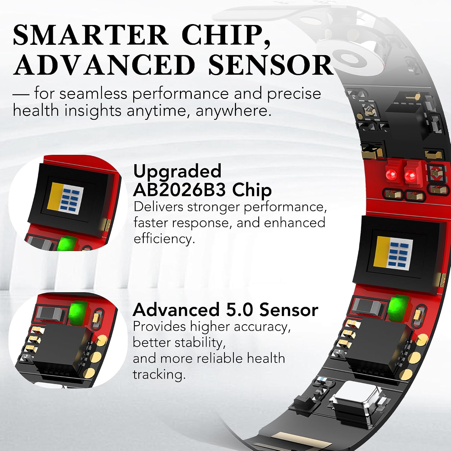 Detalle 1 de Milavan TK20 Smart Health Ring, New Gold, Sleep and Activity Tracking