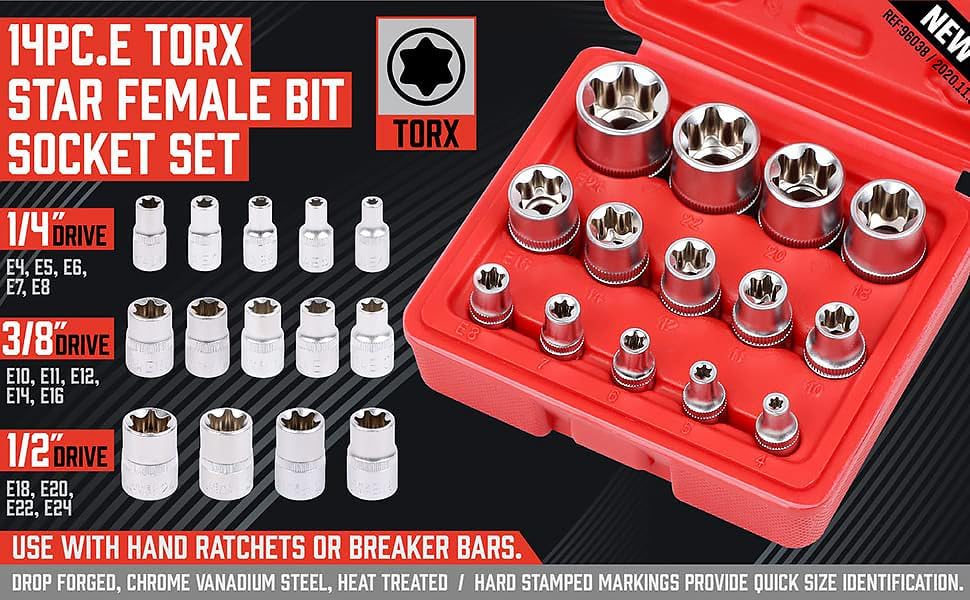 Thumbnail 1 de SEDY 14-Piece E-TORX Socket Set