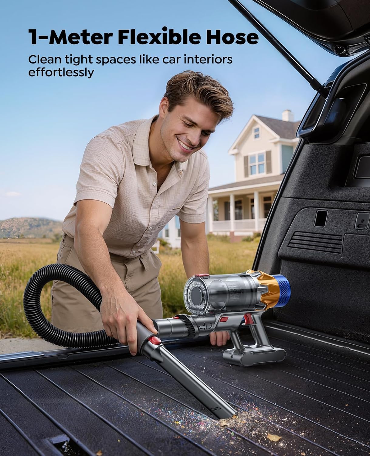Thumbnail 4 de Fieety Cordless Vacuum Cleaner with 2 Batteries: 130-Min Runtime, 600W Suction, Auto Mode