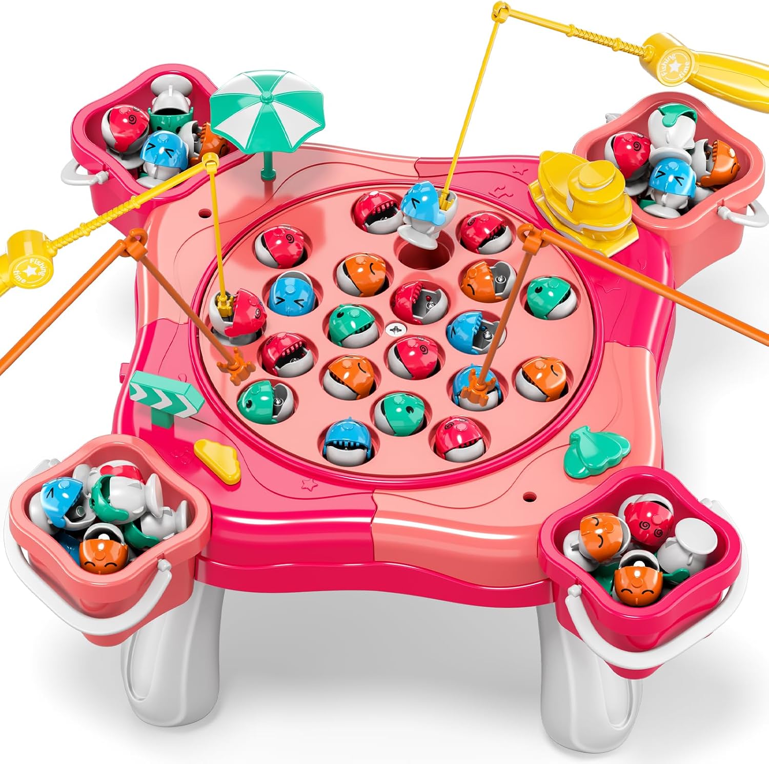 Detalle de WATUDOU Magnetic Fishing Game 70 pcs 🎲