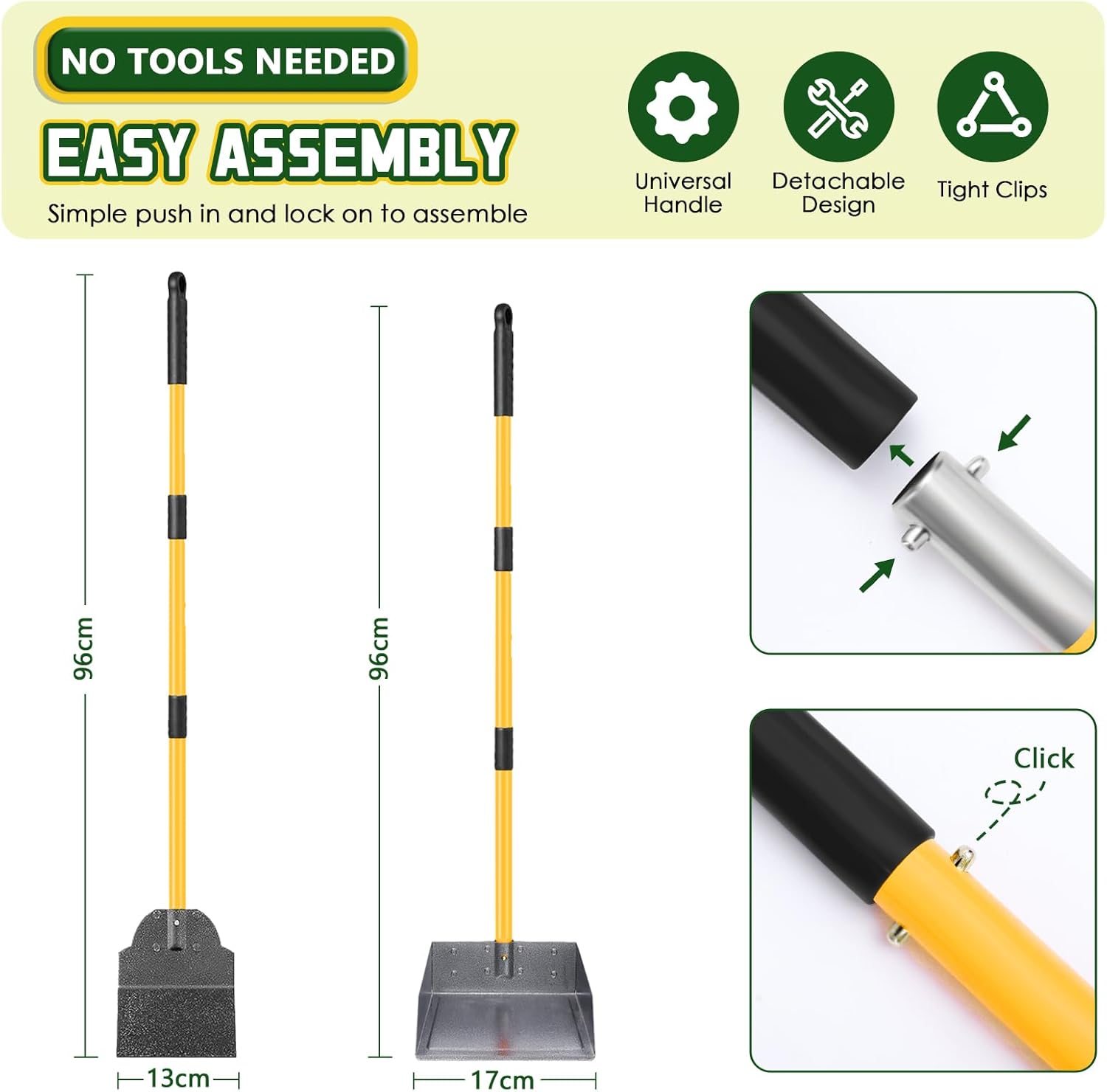 Thumbnail 6 de CJYMMFAN Dog Pooper Scooper with Adjustable Handle