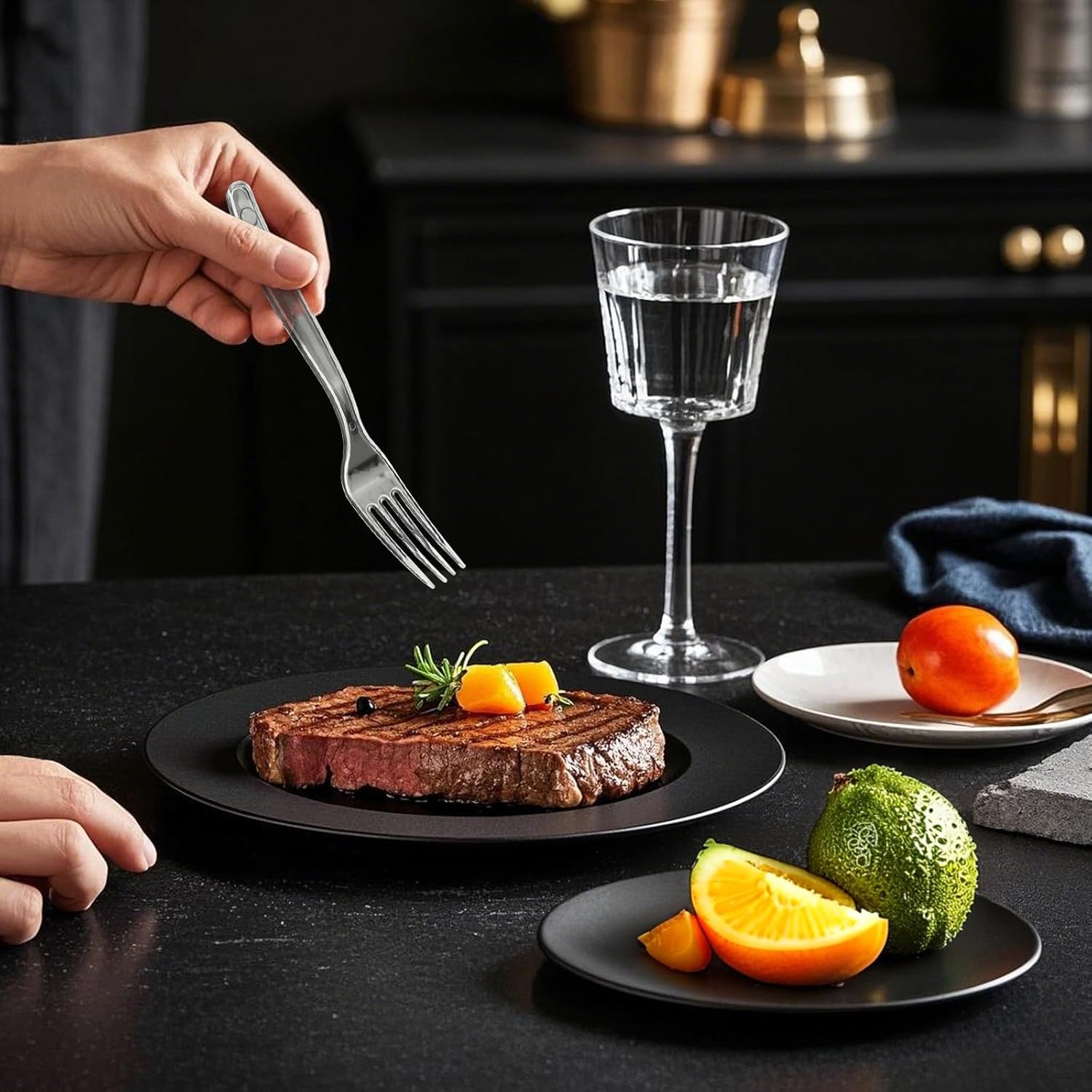 Thumbnail 4 de SACATR 1000-Count Heavy-Duty Plastic Forks (Clear, BPA-Free, Heat-Resistant)