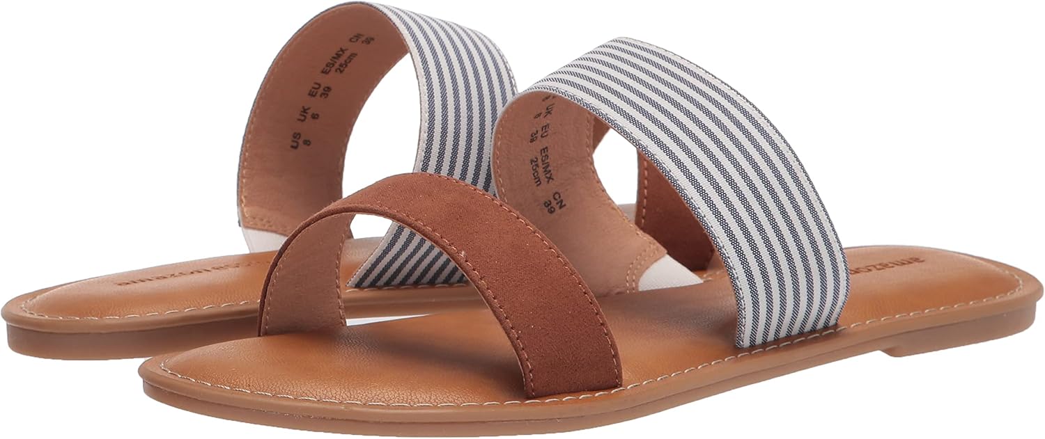 Thumbnail 6 de Two Band Open Toe Slides with 8mm Heel