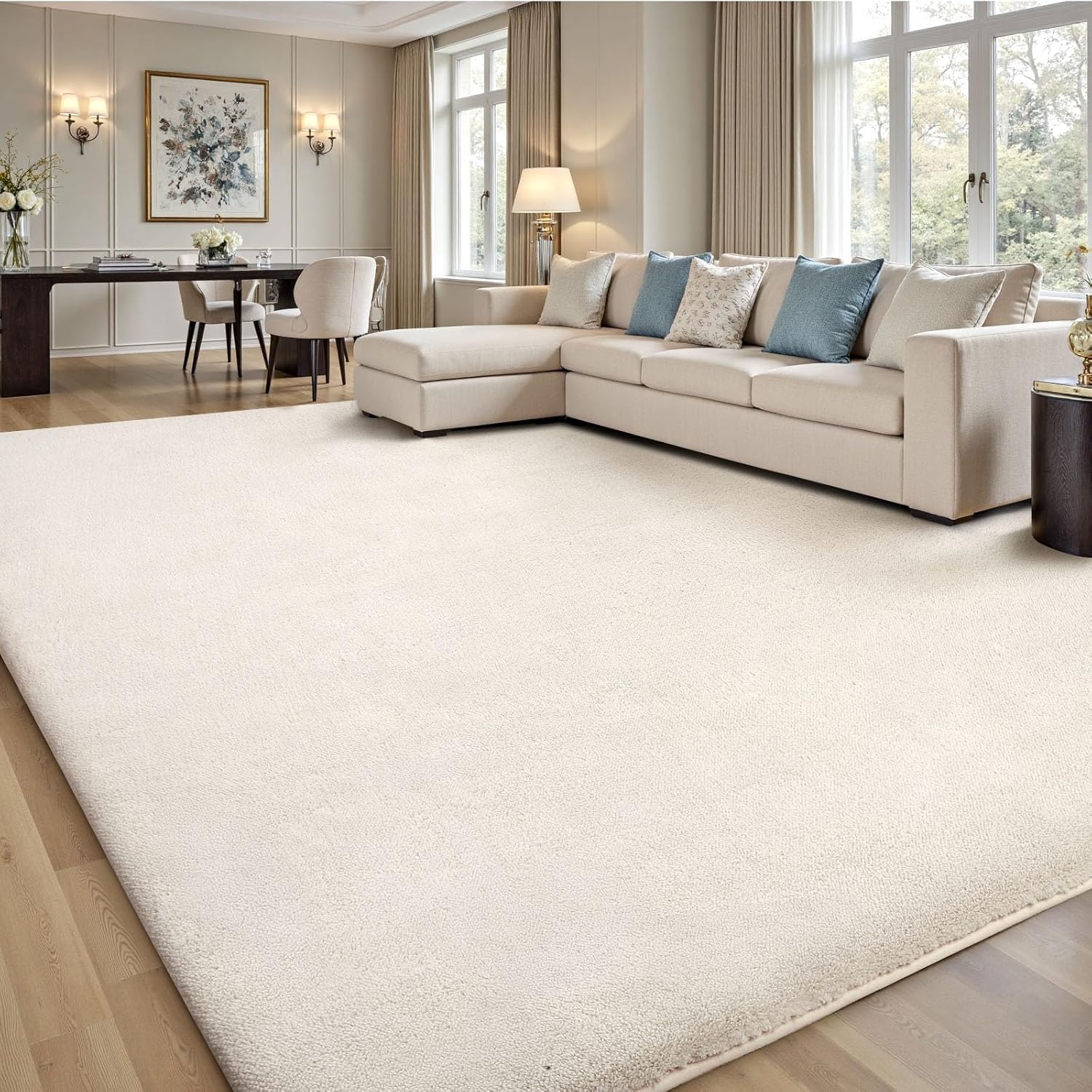 Thumbnail 6 de Sour Lemon Carpet Rugs Living Room Large 240x300cm – Soft, Washable Shaggy Rug with Non-Slip Base