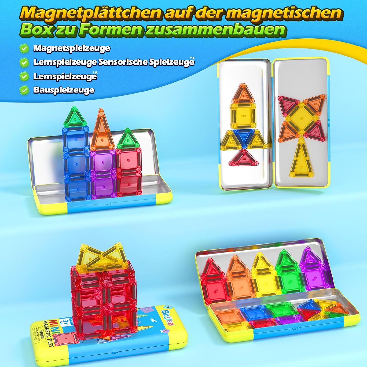 Thumbnail 5 de Soyee Magnetische Bausteine Reiseset für Kinder