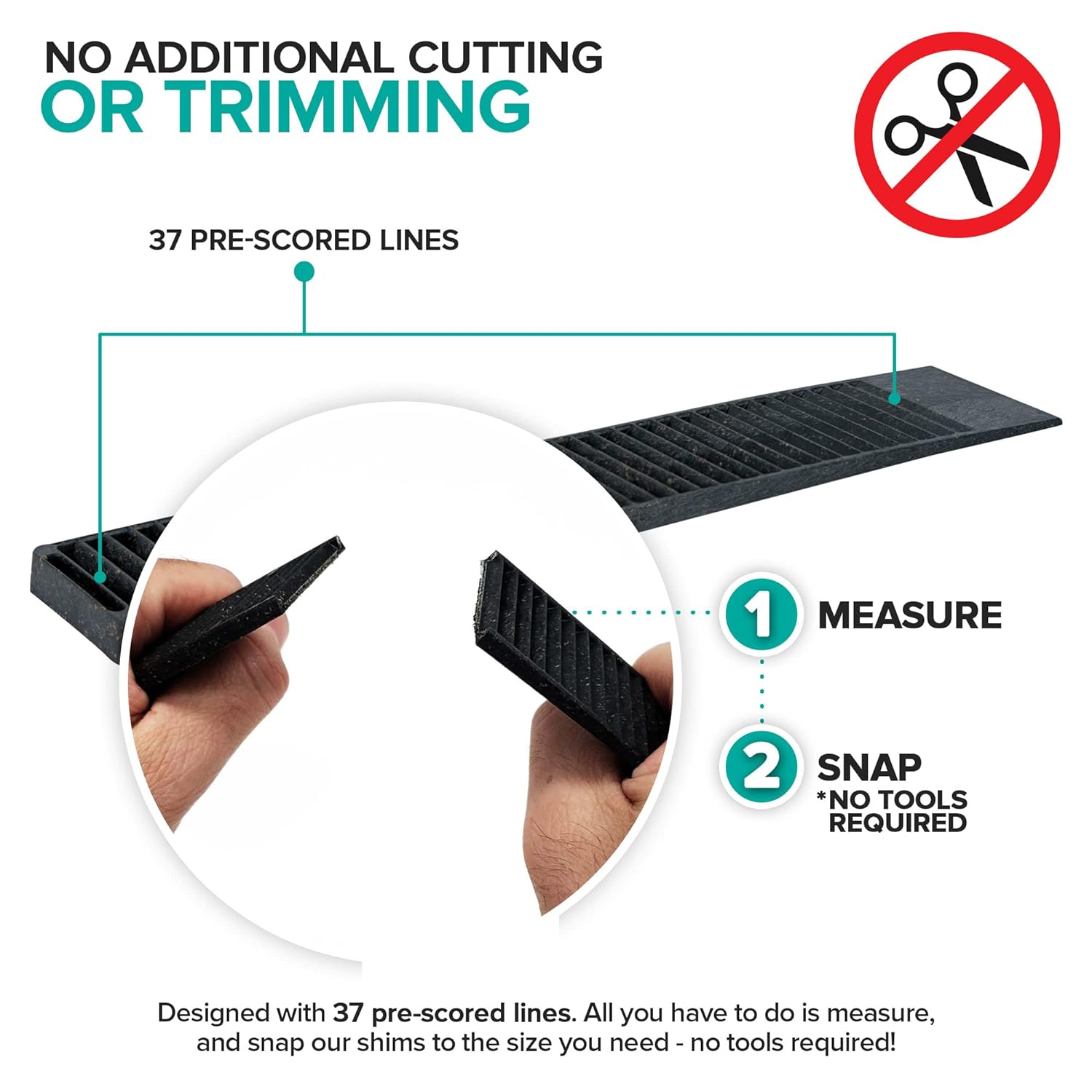Detalle de Stock Your Home 2600 Composite Shims, 24-Pack, 37 Pre-Scored Lines