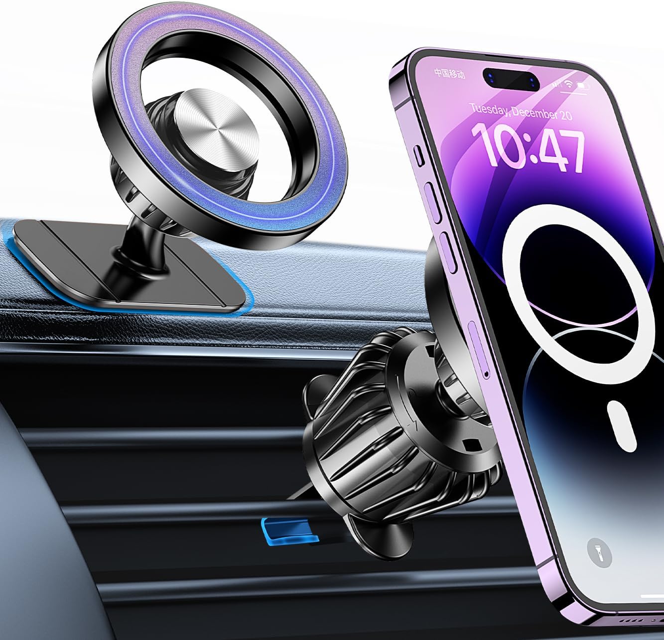 Detalle de Coolpow MagSafe Car Mount 20 N55 magnets