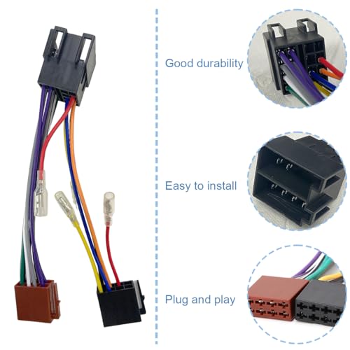 Thumbnail 4 de Xiatiaosann Cable conector ISO 16 pines para radio coche — Adaptador ISO a DIN de repuesto