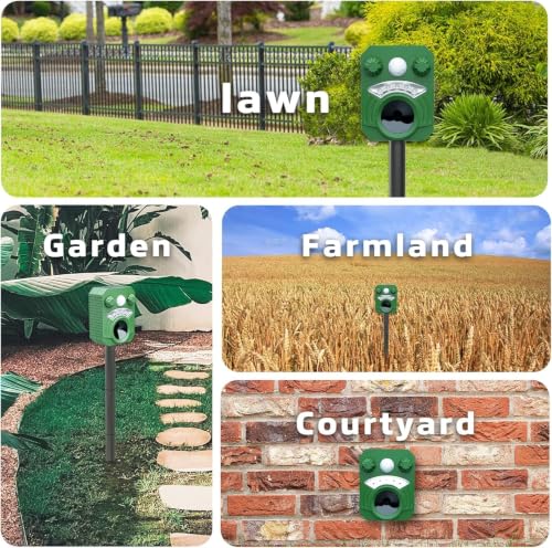 Thumbnail 6 de Joomouney Cat Repellent, Solar Ultrasonic Animal Deterrent with PIR Sensor