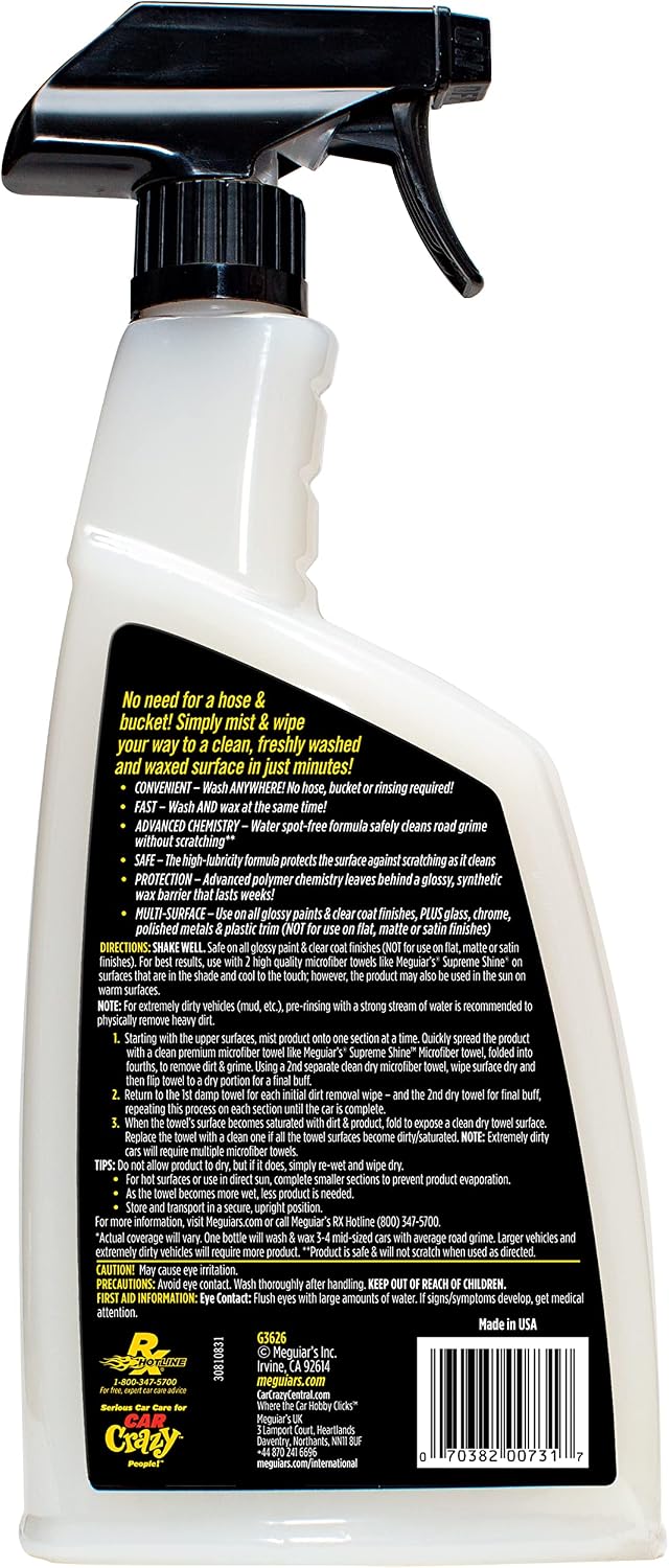 Detalle 2 de Meguiar's G3626F Spray Shampoing 768ml