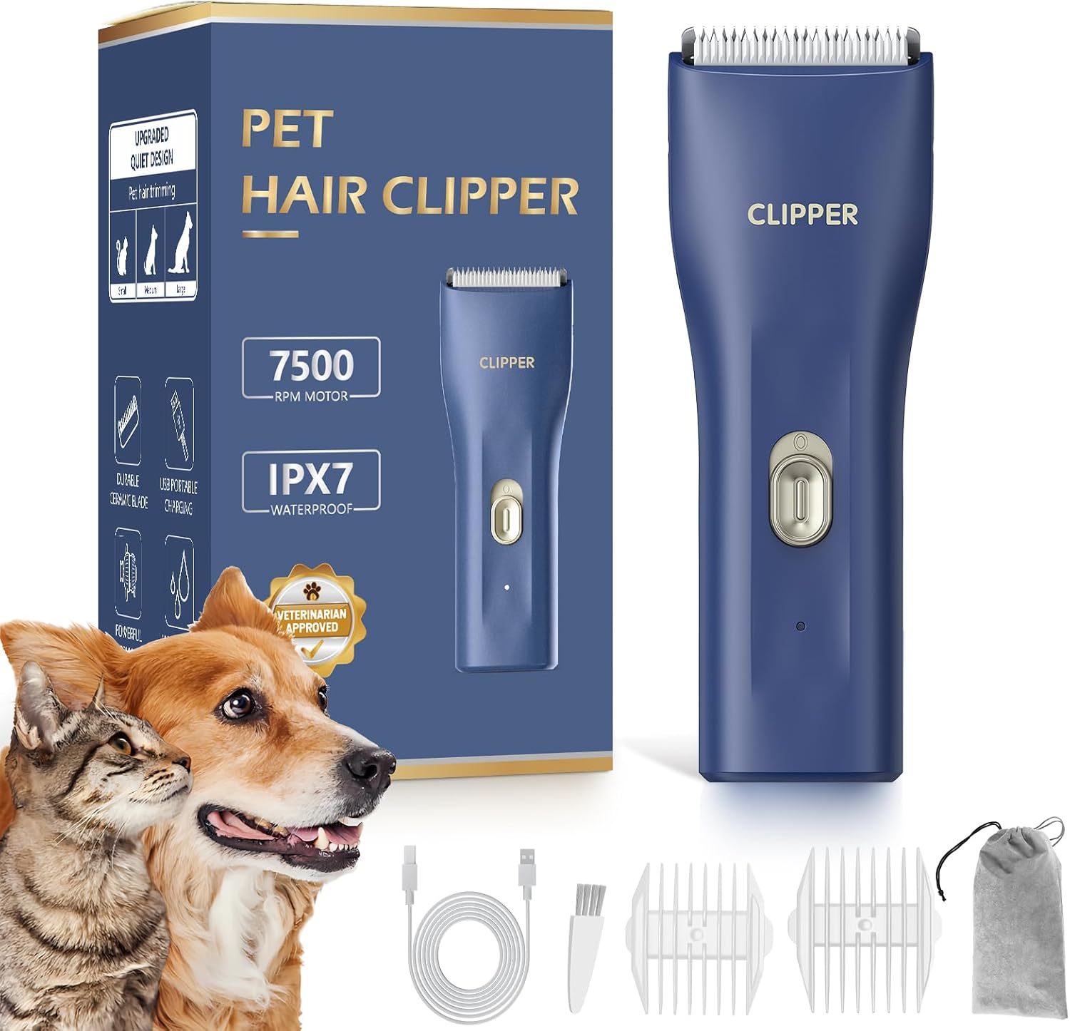 Detalle de Professionelle Hundeschermaschine 7500RPM
