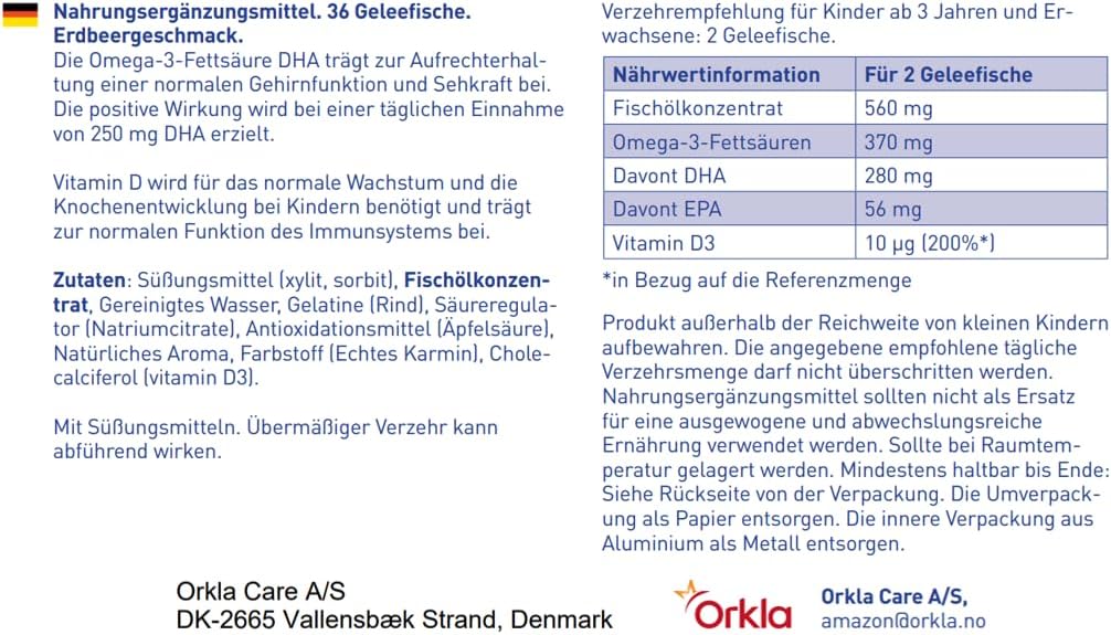 Thumbnail 5 de Möller’s Omega 3 Kapseln für Kinder (Erdbeergeschmack) – mit DHA und EPA, 36 Stück