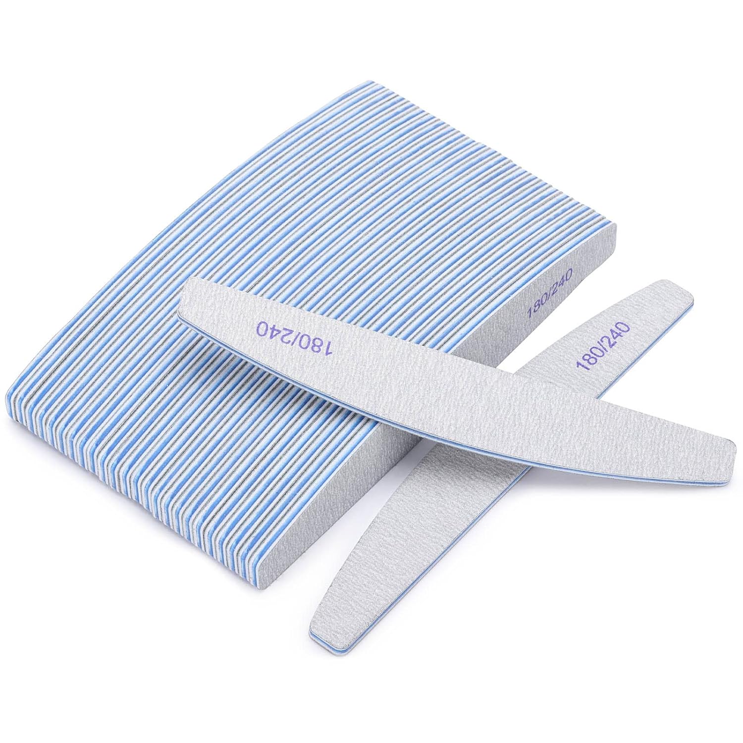 Detalle de BTYMS 202303012 Nail Files, 25-Pack, Double-Sided 180/240 Grit