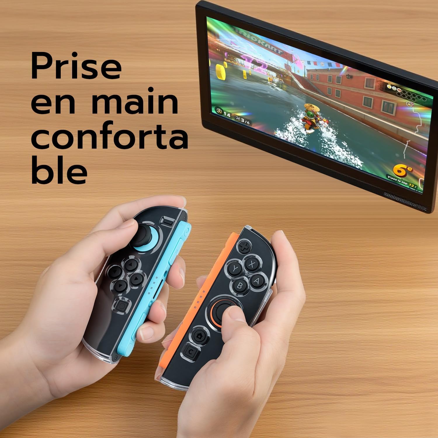 Thumbnail 6 de Mcbazel coque de protection TPU/PC pour Joy-Con Nintendo Switch 2 (étui rigide transparent)