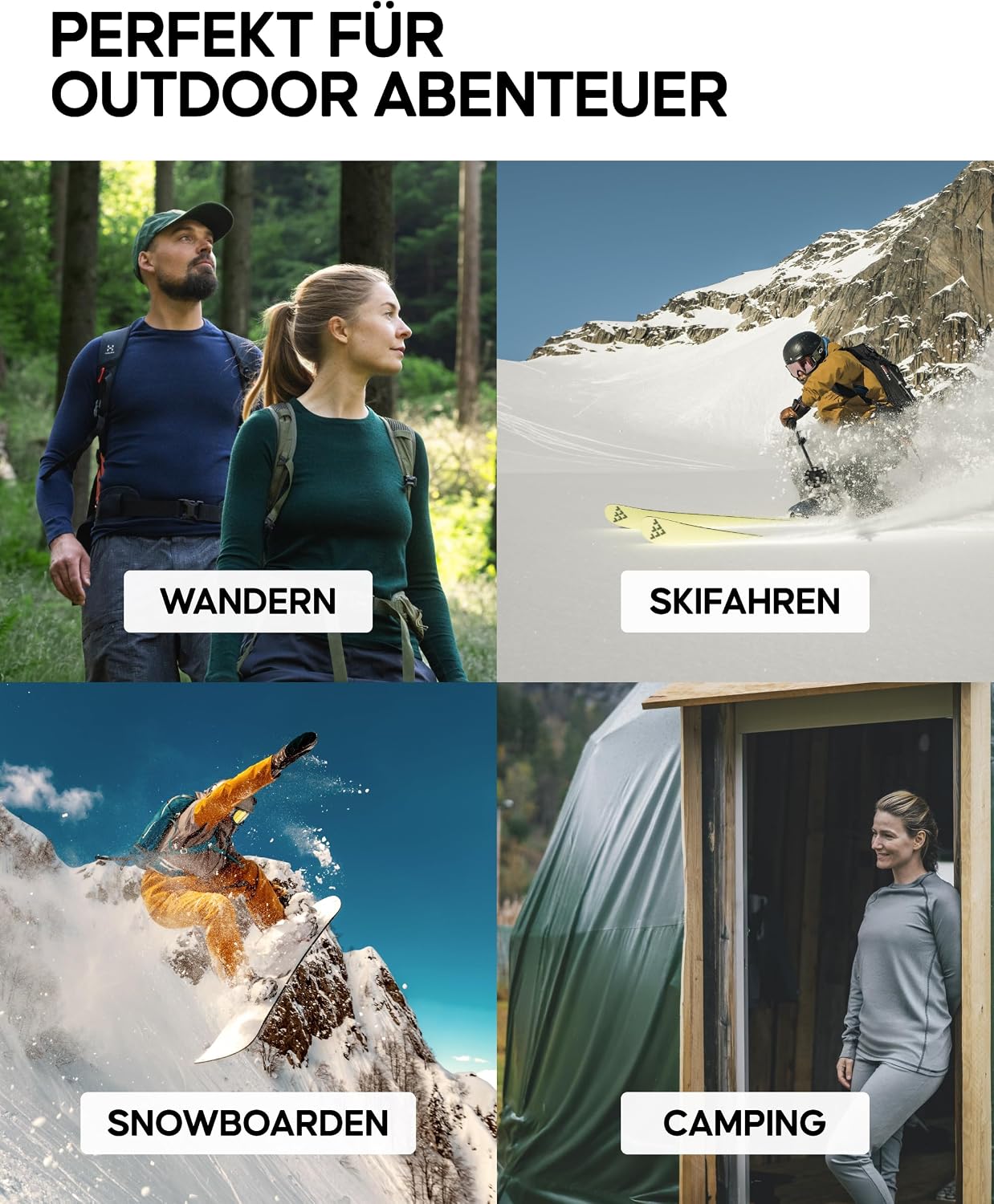 Detalle 2 de DANISH ENDURANCE Merino Thermounterwäsche 250 g/m²