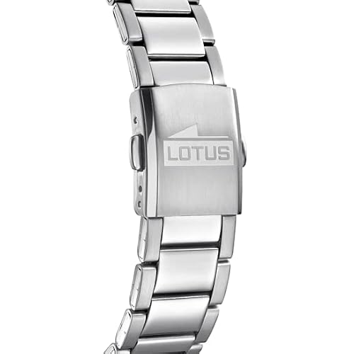 Detalle 2 de LOTUS Reloj Hombre Analógico de Acero Inoxidable 316L Plateado