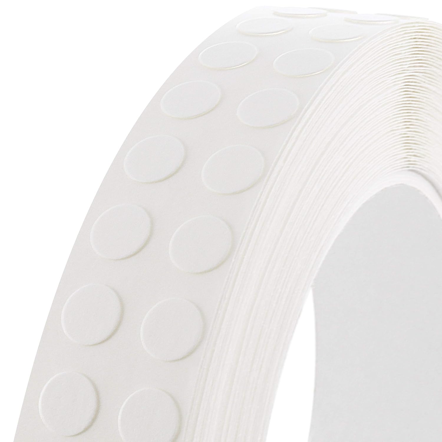 Detalle de Punti biadesivi trasparenti KLEBESHOP24 Ø7 mm – 100 pezzi, adesione forte, multistrato