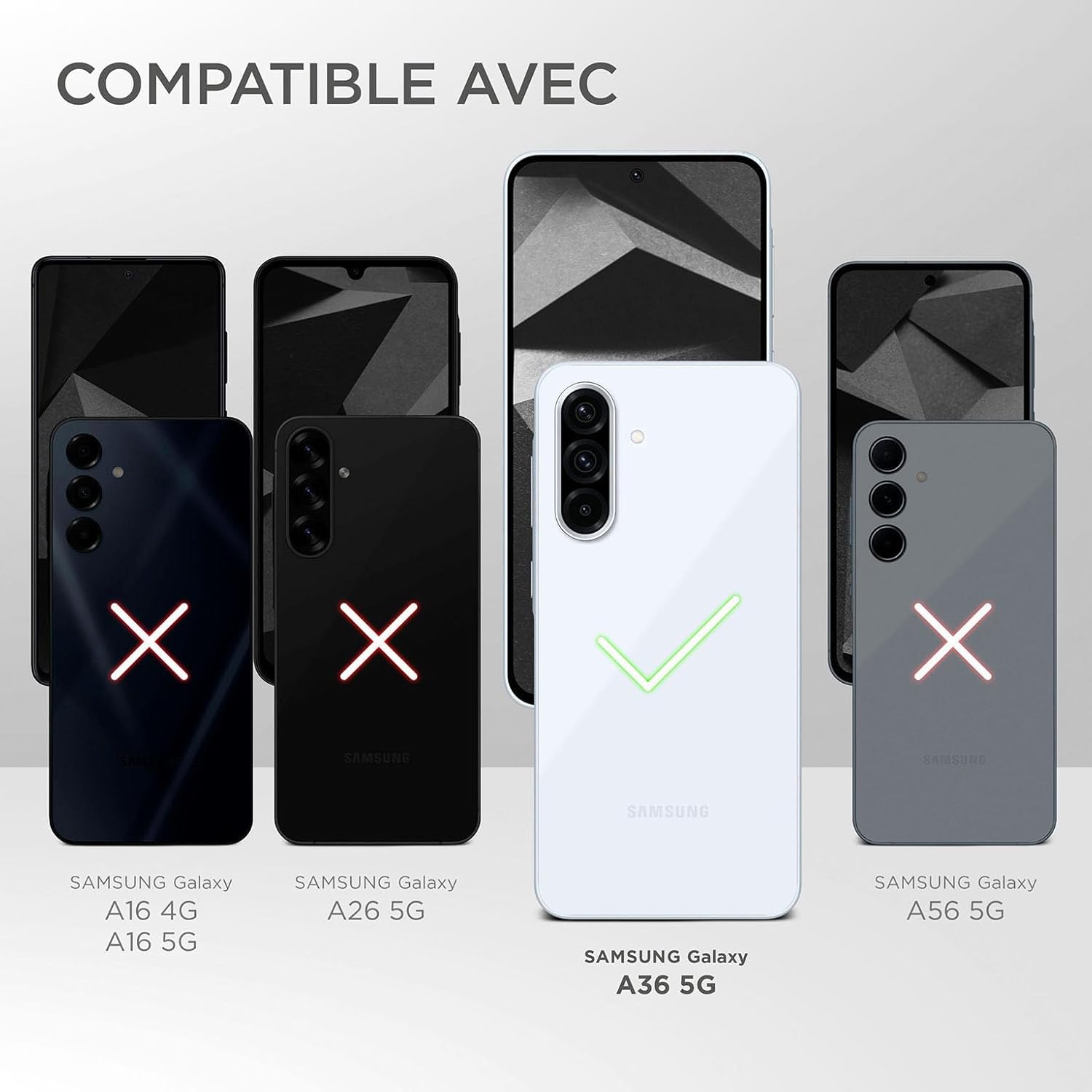 Thumbnail 6 de ONEFLOW Coque de protection souple pour Samsung Galaxy A36 5G — silicone avec protection de l'appareil photo et écran (Bleu pétrole)