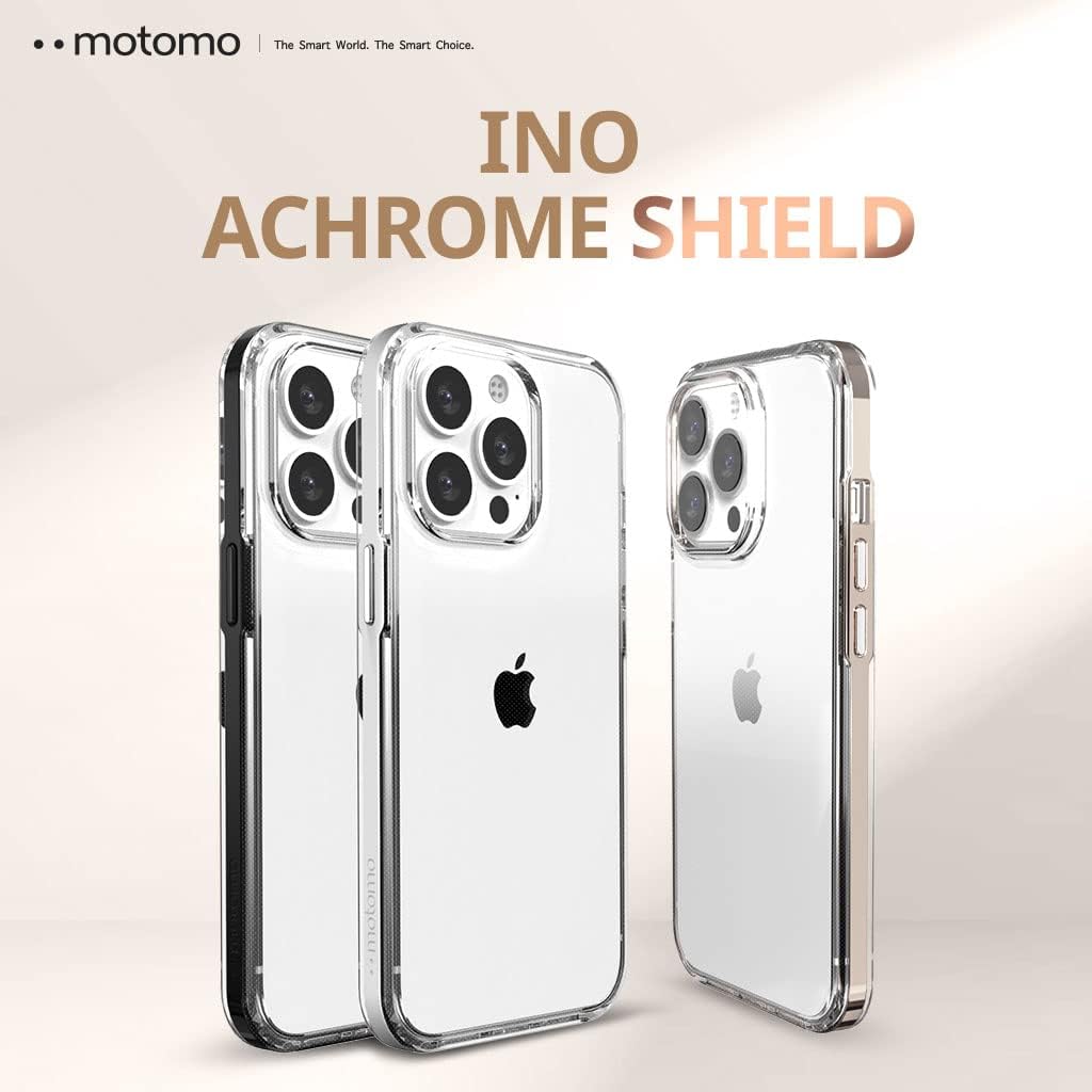Detalle de motomo MT21560i13WH INO ACHROME SHIELD CASE iPhone 13用ハイブリッドケース Matt white