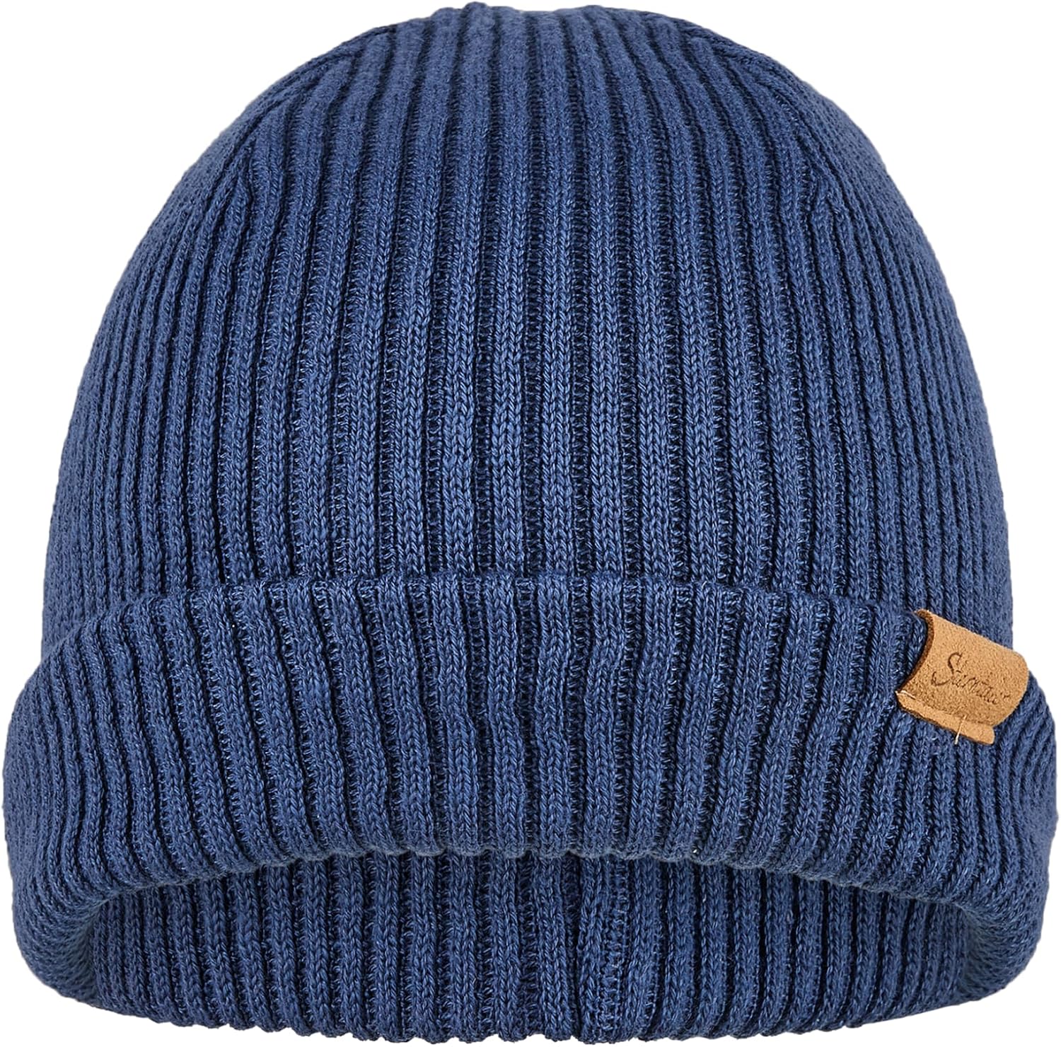 Detalle de Sterntaler Beanie Gerippt sans – Bonnet au look tricot, deux styles de port