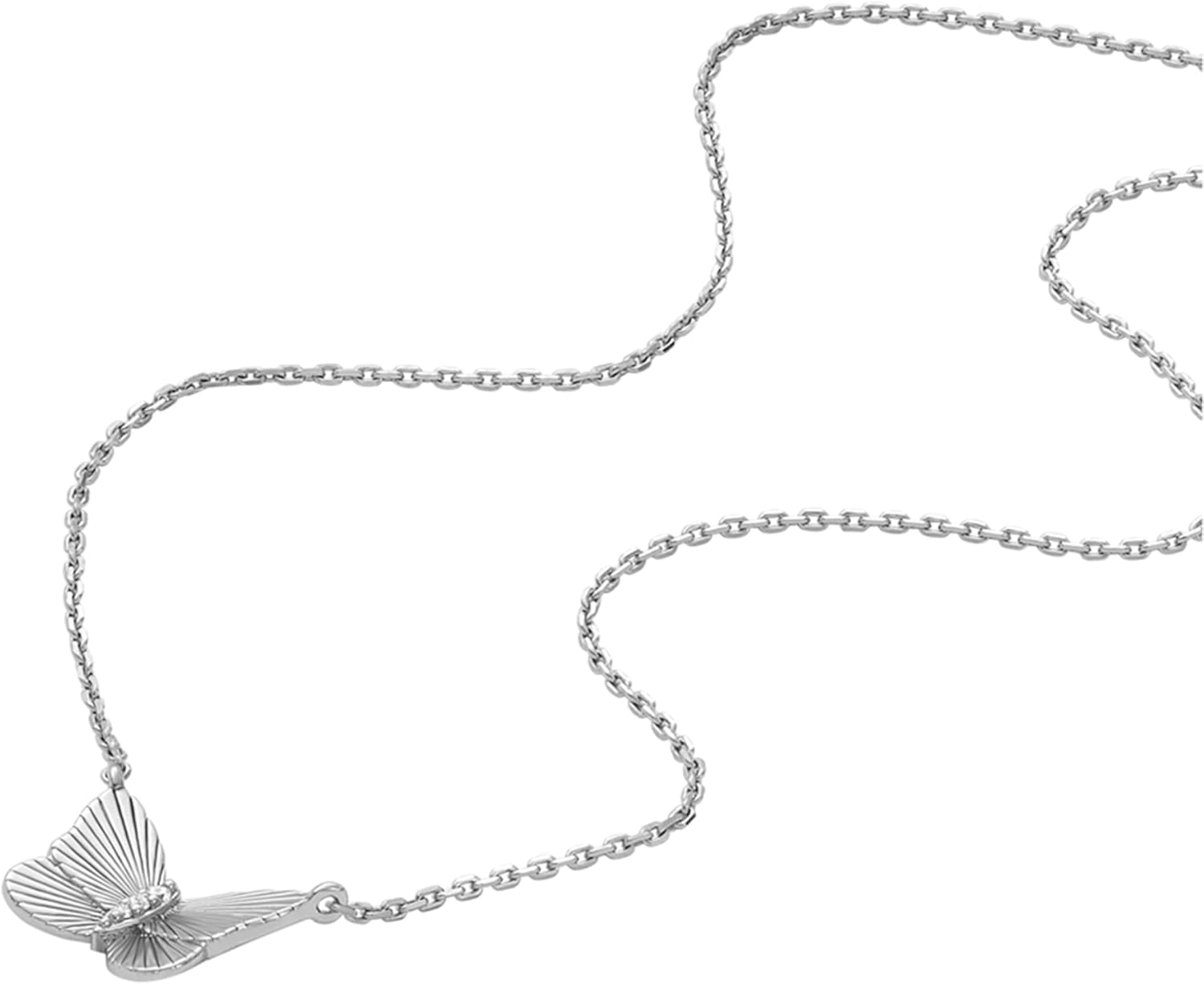 Thumbnail 2 de Collier pour femmes Fossil en argent 925 poli-brillant (JFS00619040)
