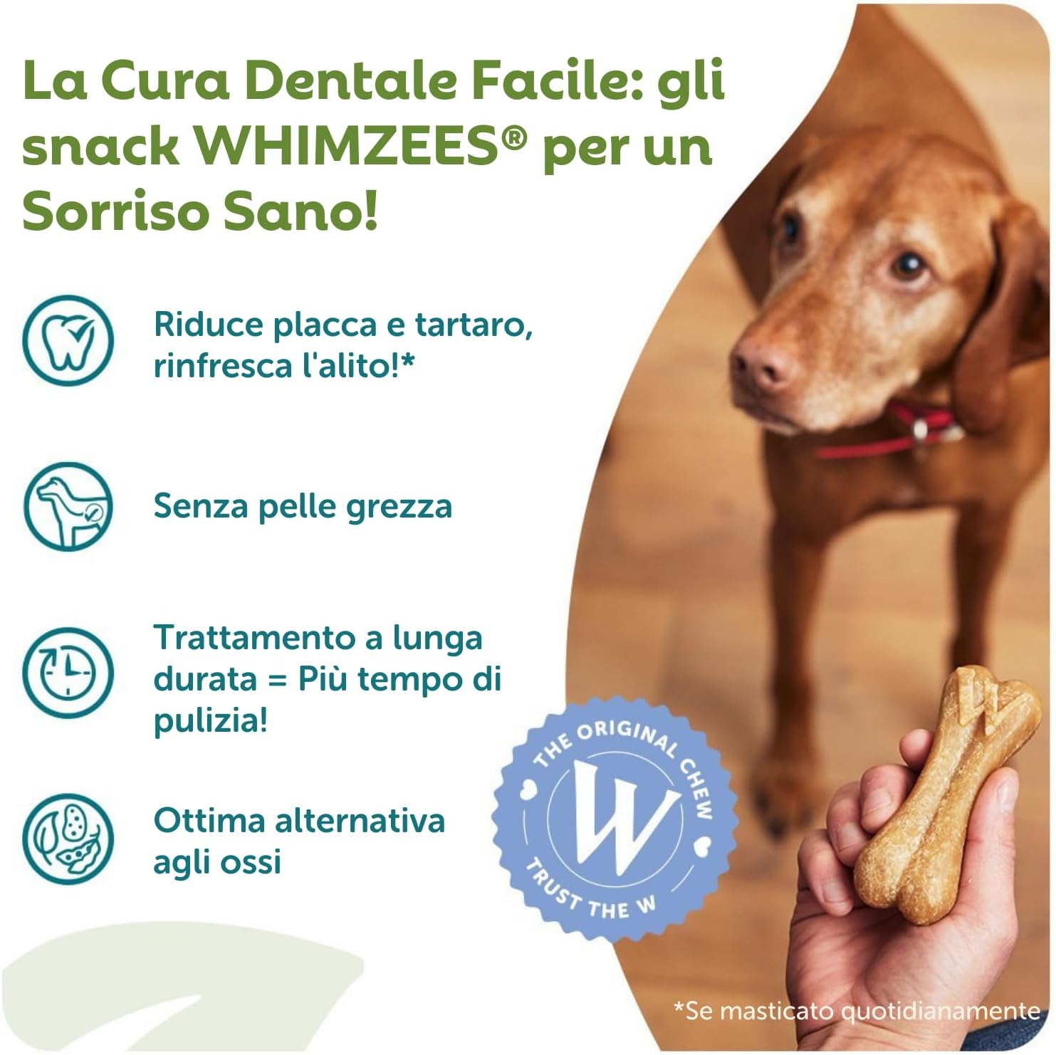 Detalle 2 de WHIMZEES Box Varietà L, 30 Pezzi – Snack naturali per cani di taglia grande, senza cereali e senza zuccheri aggiunti