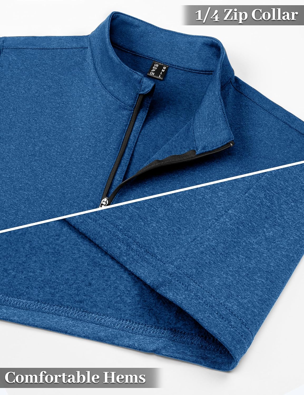 Thumbnail 5 de KEFITEVD Men's 1/4 Zip Fleece Lined Sweatshirt – Lightweight, Warm, and Flexible