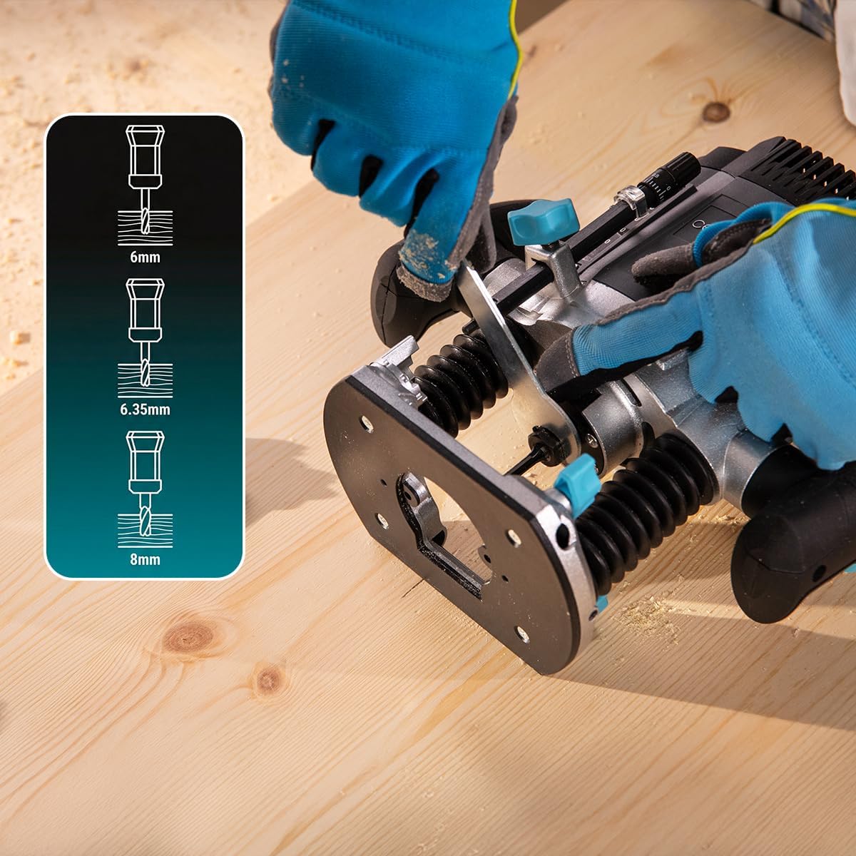 Detalle de Cecotec Fresatrice Elettrica a Filo MultiShape 900 Inmersion: potenza, precisione e versatilità per lavori impegnativi