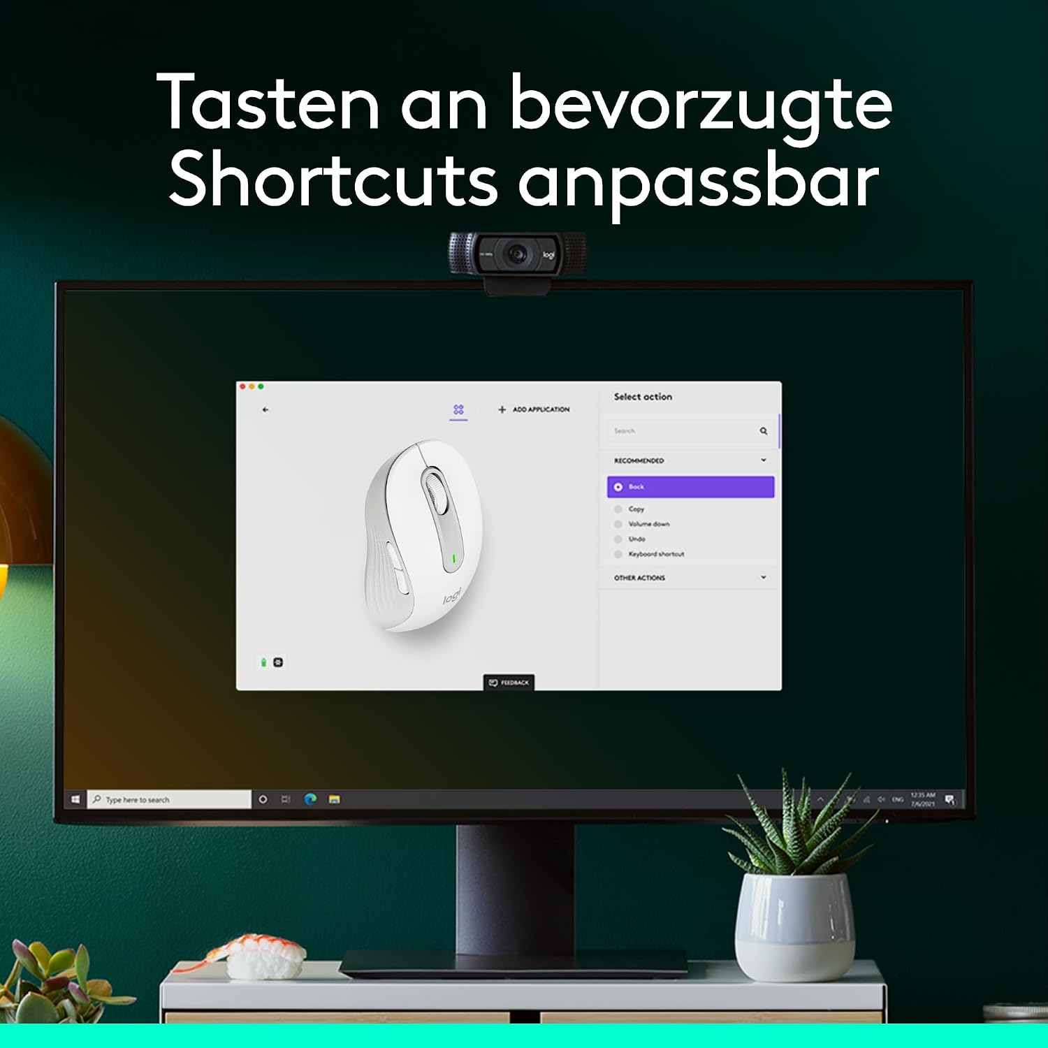 Thumbnail 6 de Logitech Signature M650 L Kabellose Maus – Leise, großhändegerecht, Multi-Device, Weiß