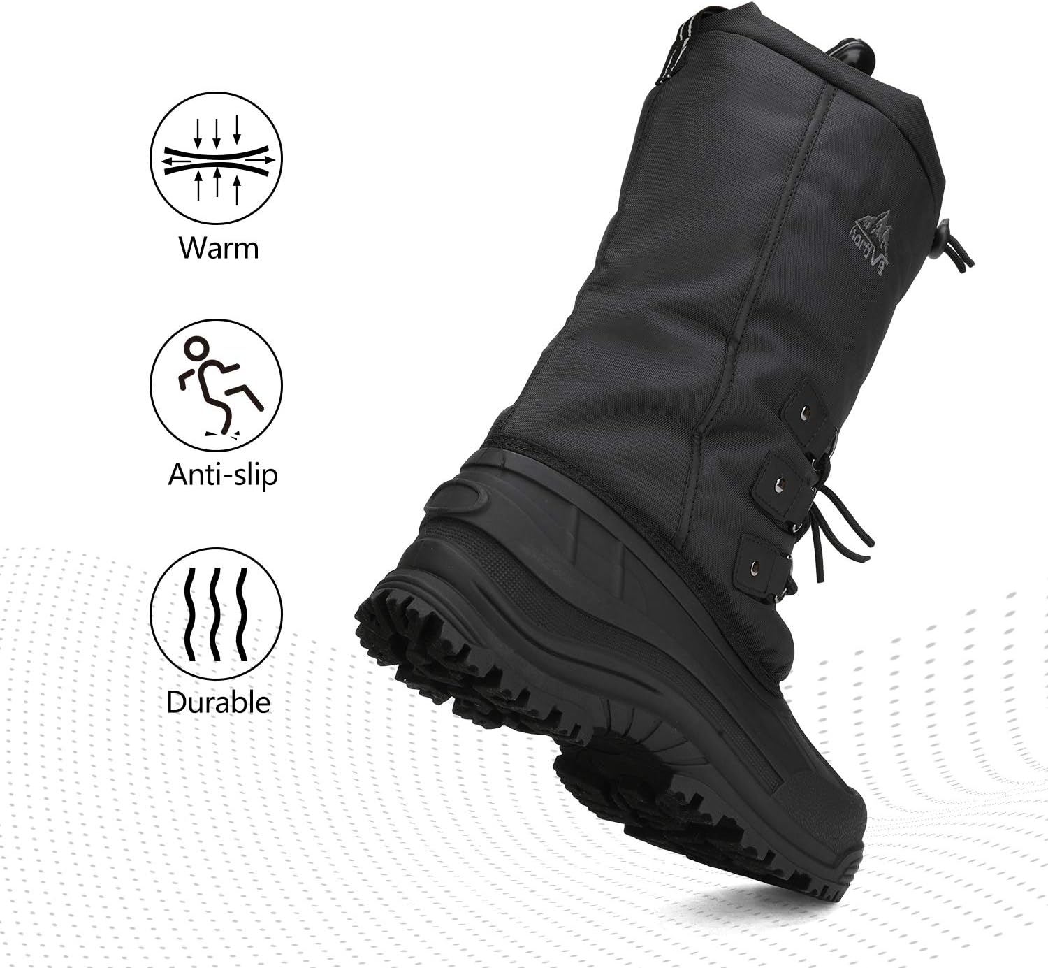 Detalle de NORTIV 8 Men's Snow Boots QUEBEC-M