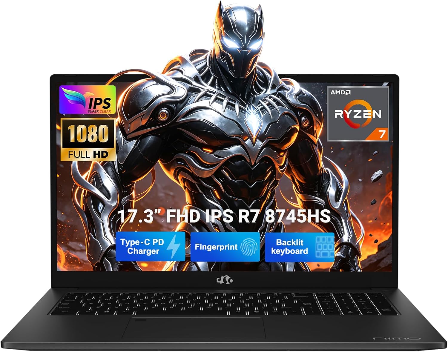 Detalle de NIMO Gaming Laptop 17.3-inch