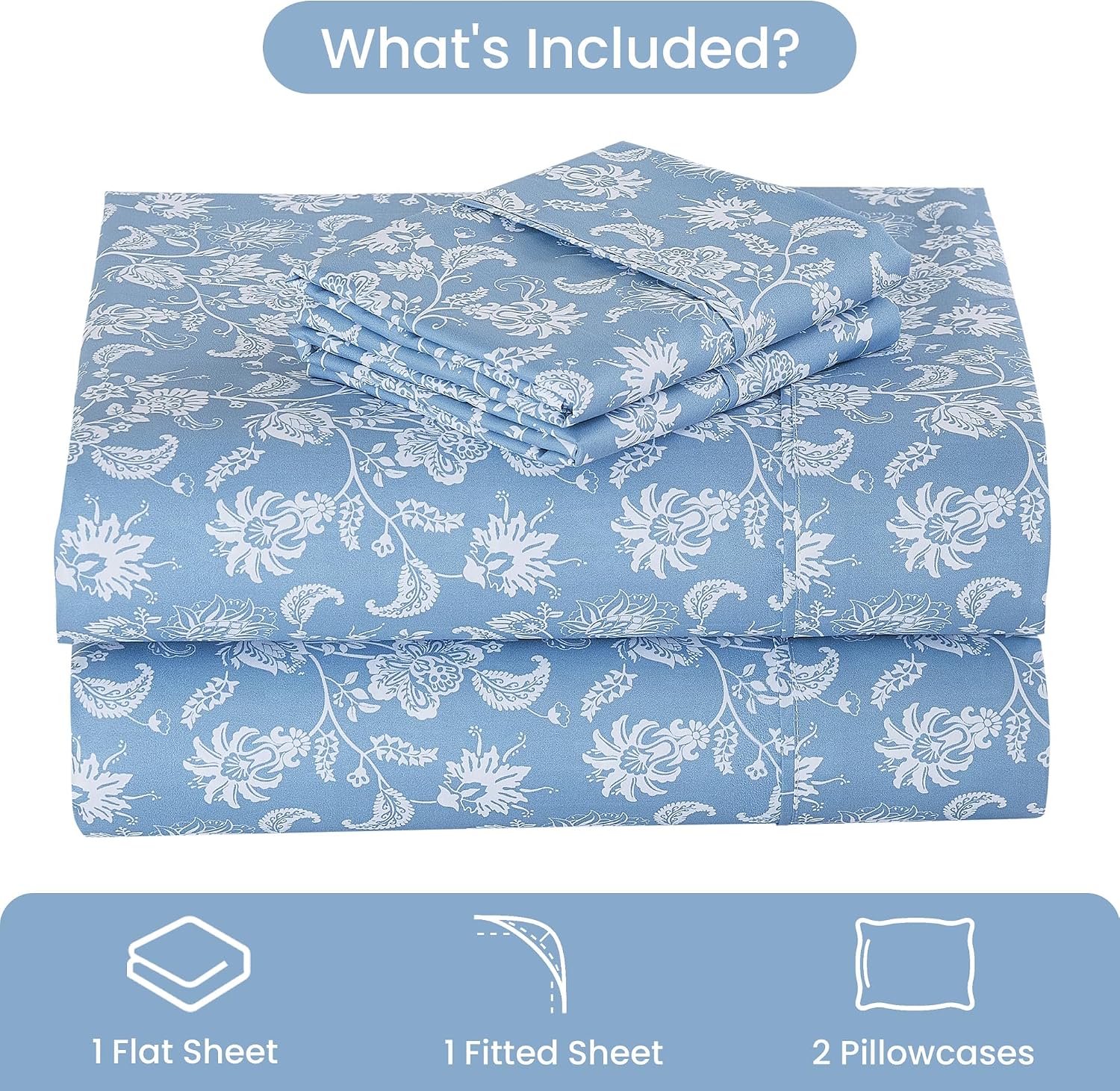 Detalle 2 de Mooreeke Queen Sheet Set, Microfiber