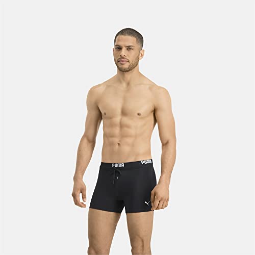 Detalle de PUMA Swim Trunk Logo Homme – Noir, taille M