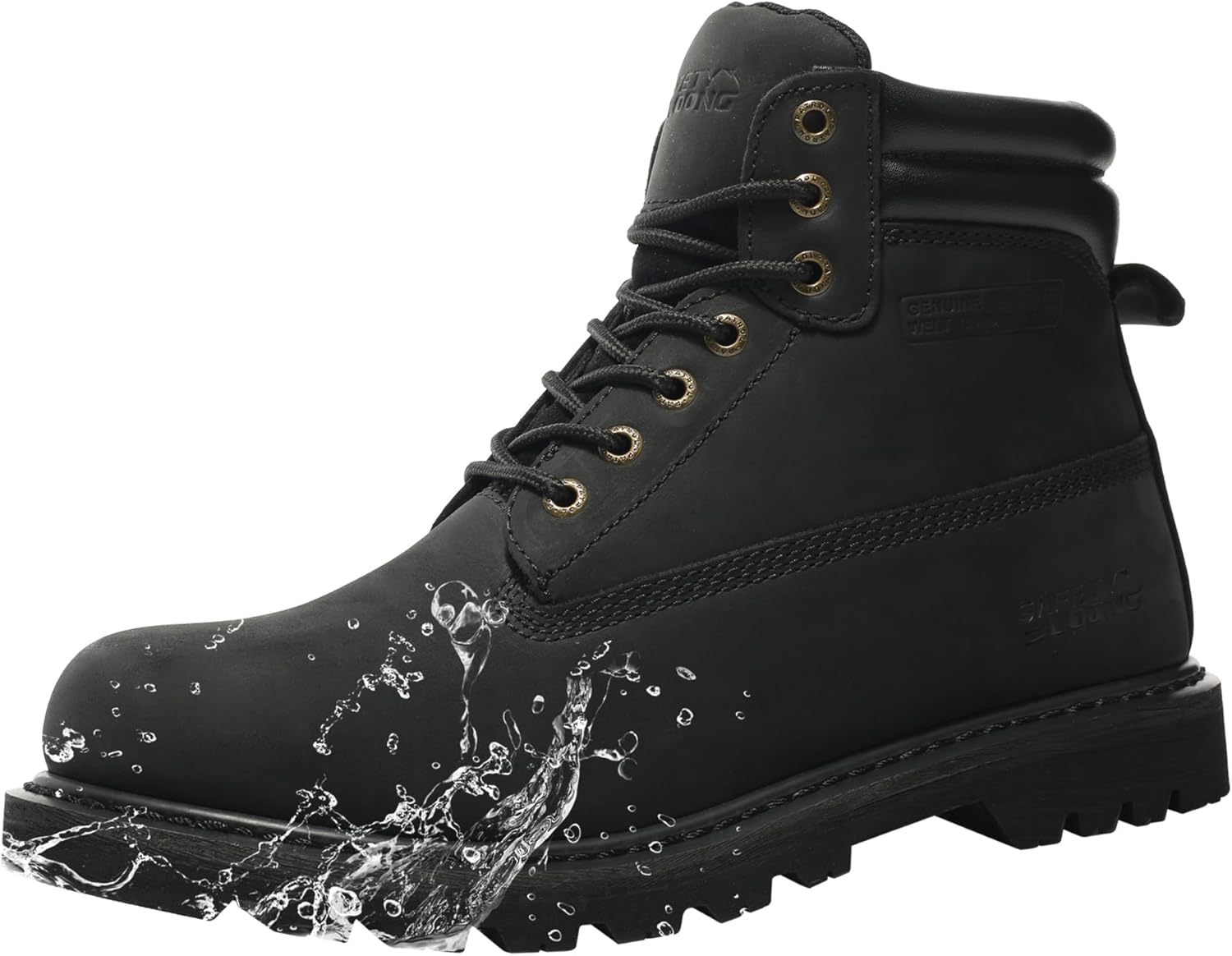 Thumbnail 5 de Safety Loong Work Boots for Men: Waterproof Leather Boots with Soft Toe and Non-Slip Grip