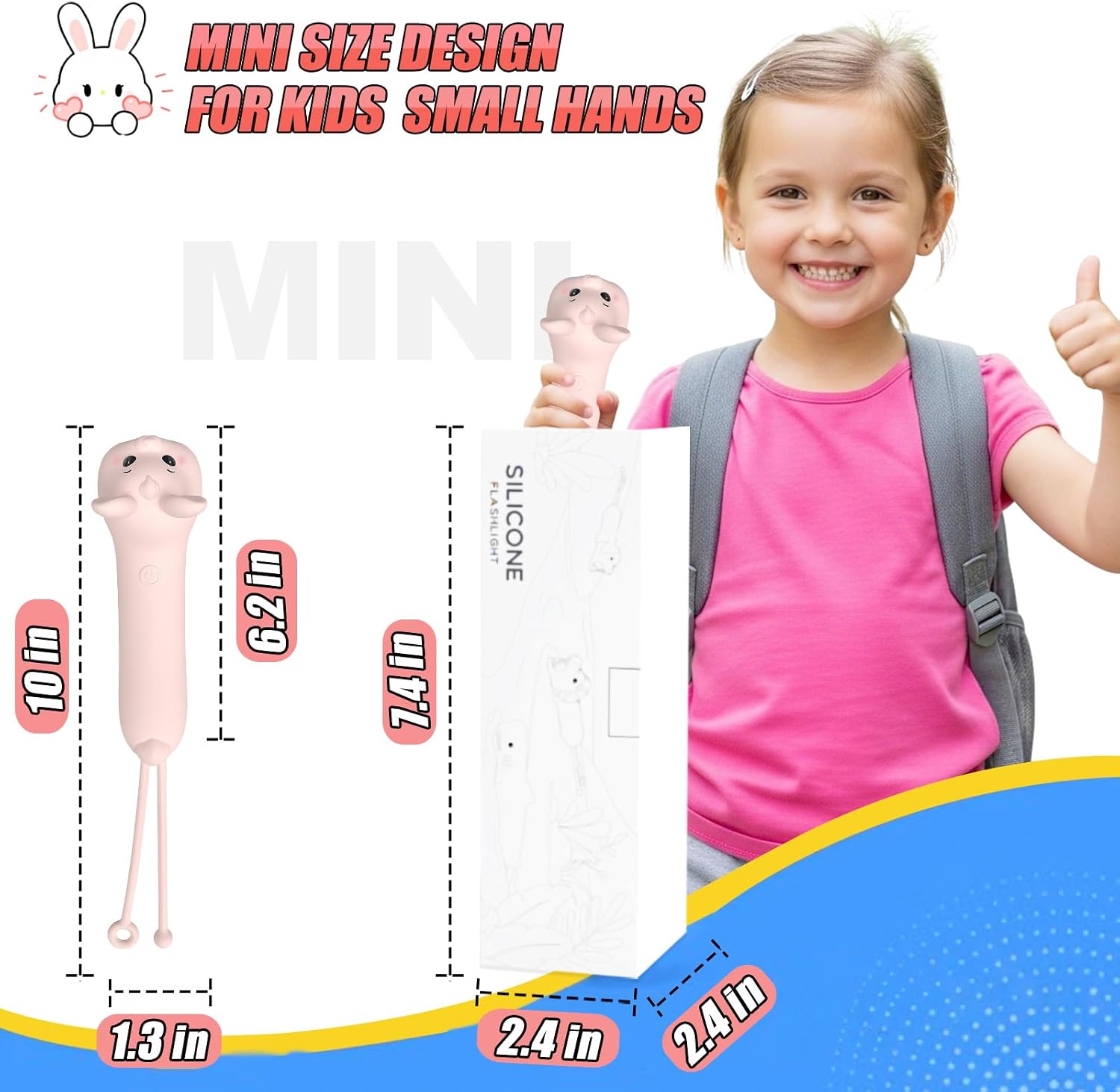 Thumbnail 1 de Rechargeable LED Bunny flashlight for kids