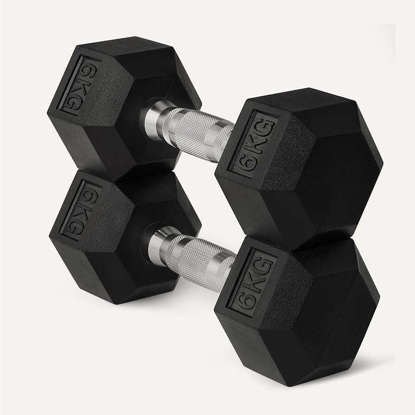Detalle de Amazon Basics Set de mancuernas 6 kg 🏋