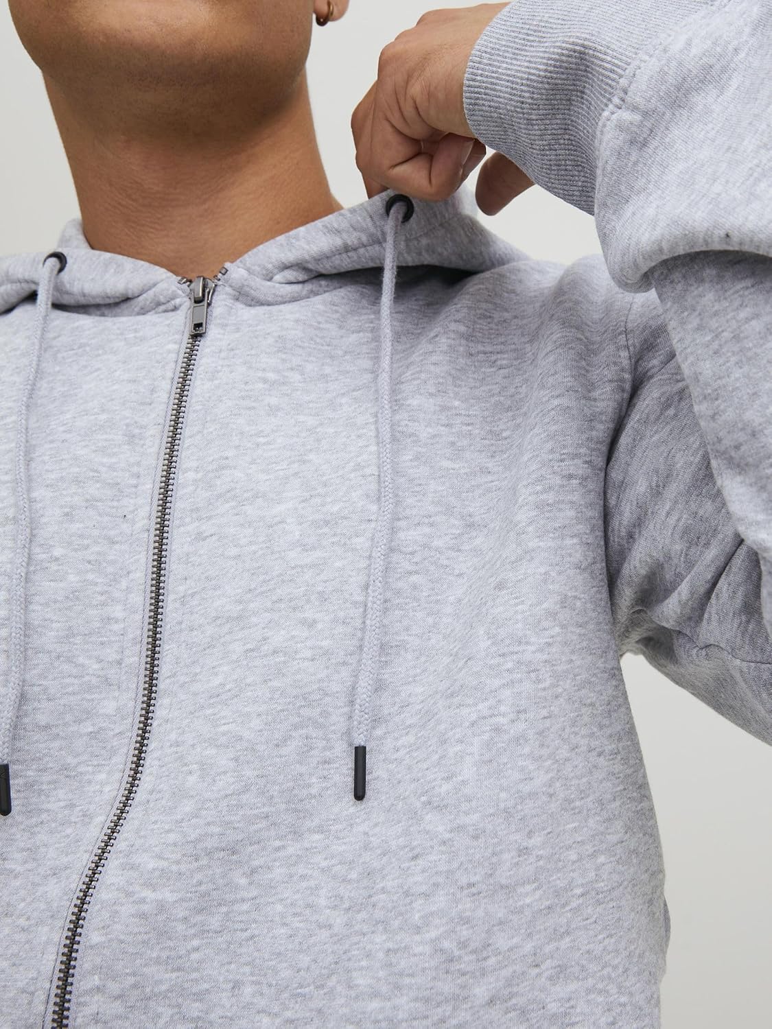 Thumbnail 5 de Jack & Jones Zip Hoodie Plain Zip Hoodie da uomo: felpa con cappuccio e zip
