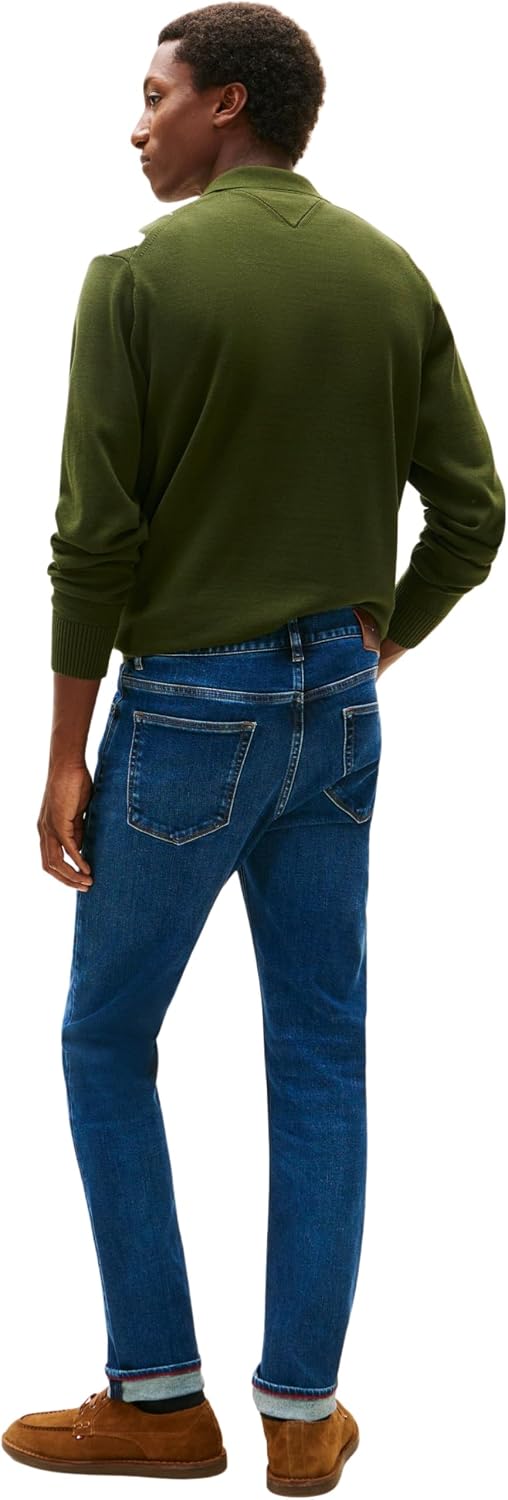 Detalle 2 de Tommy Hilfiger Men's Slim Bleecker Moris Blue Mw0mw41905 Slim