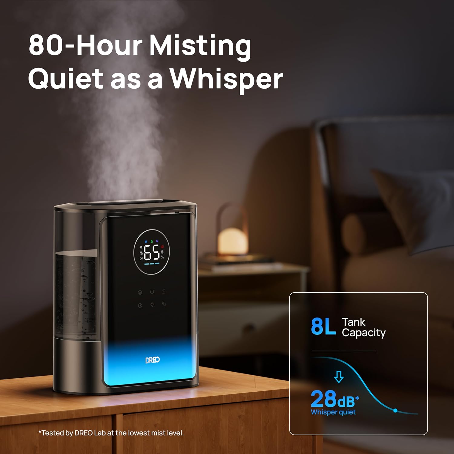 Detalle 2 de DREO HM717S Smart Humidifier, 8 L, Warm and Cool Mist, App Control