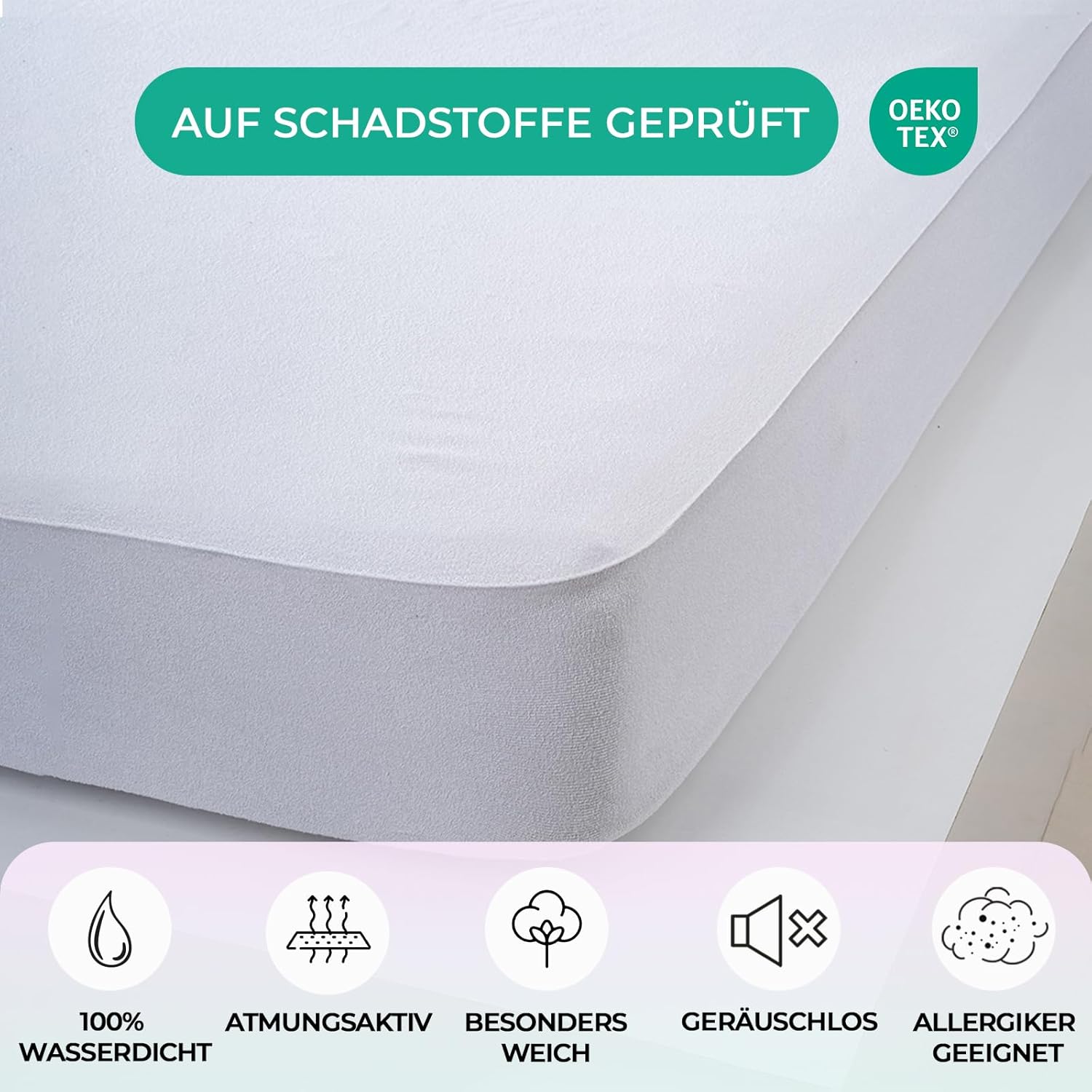 Thumbnail 4 de Buymax Matratzenschoner wasserdicht 140x200 cm