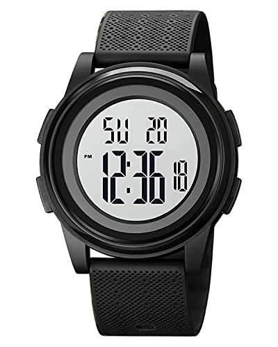 Detalle de SNE Ultra-Thin Minimalist Digital Watch with Wide-Angle Display and Rubber Strap