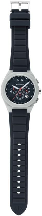 Thumbnail 6 de Armani Exchange Herrenuhr: Quarz-Chronograph 44 mm mit Silikonarmband