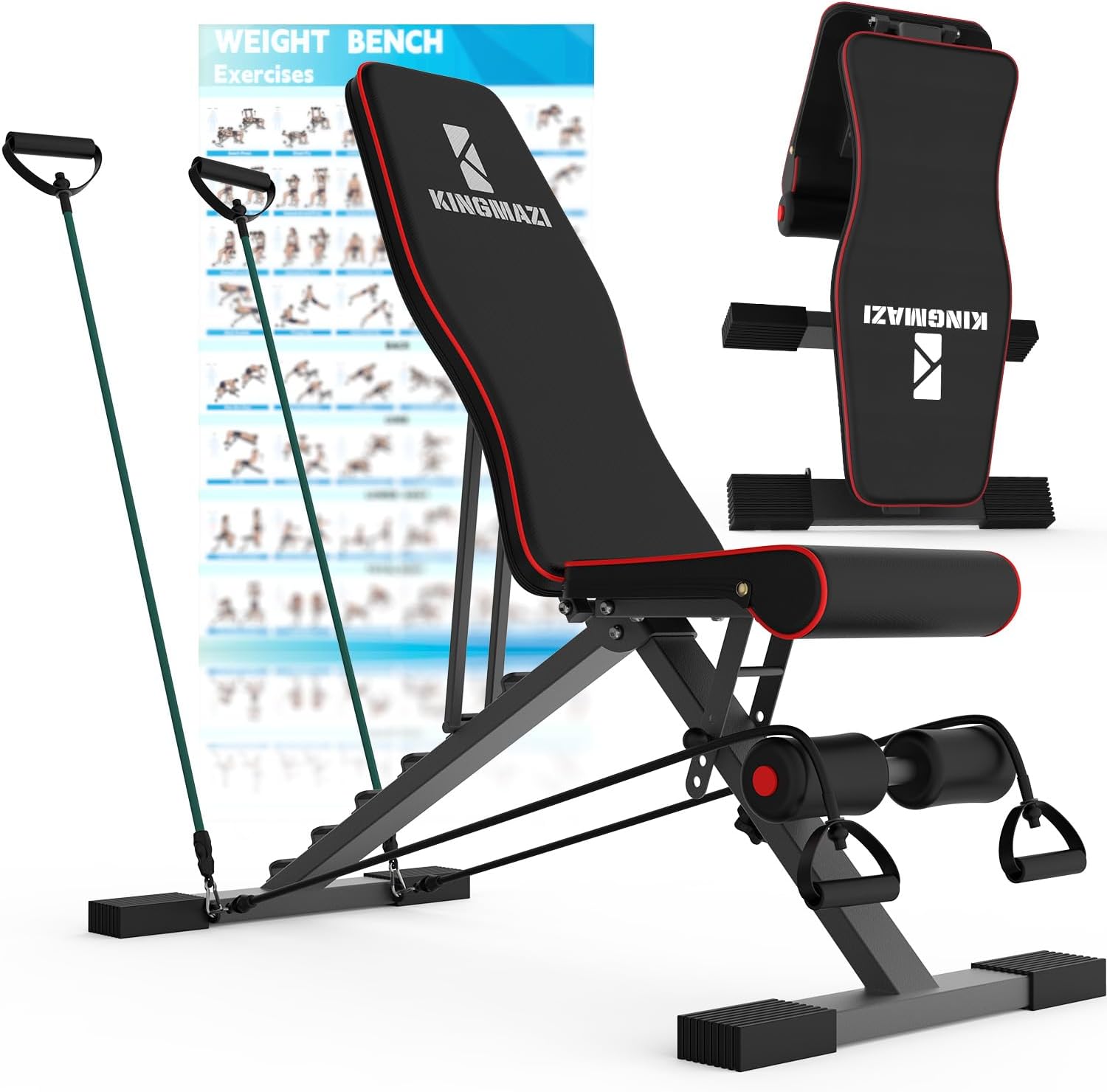 KINGMAZI JDL-3100 Adjustable Weight Bench 650lbs