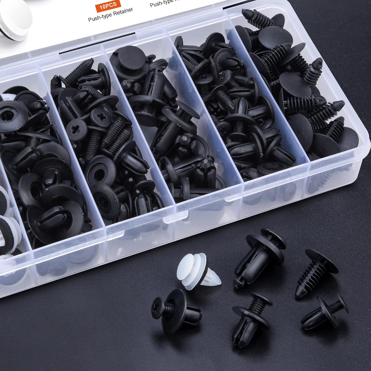 Detalle de Preciva Car Retainer Clips 140pcs — Universal Nylon Fasteners in 6 Sizes